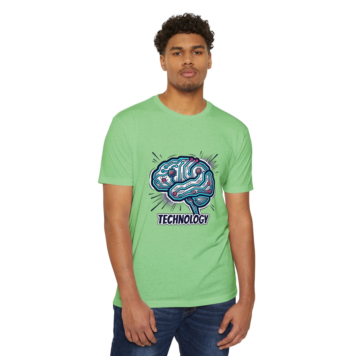 Tech Circuit Brain T-Shirt — Technology Graphic Tee