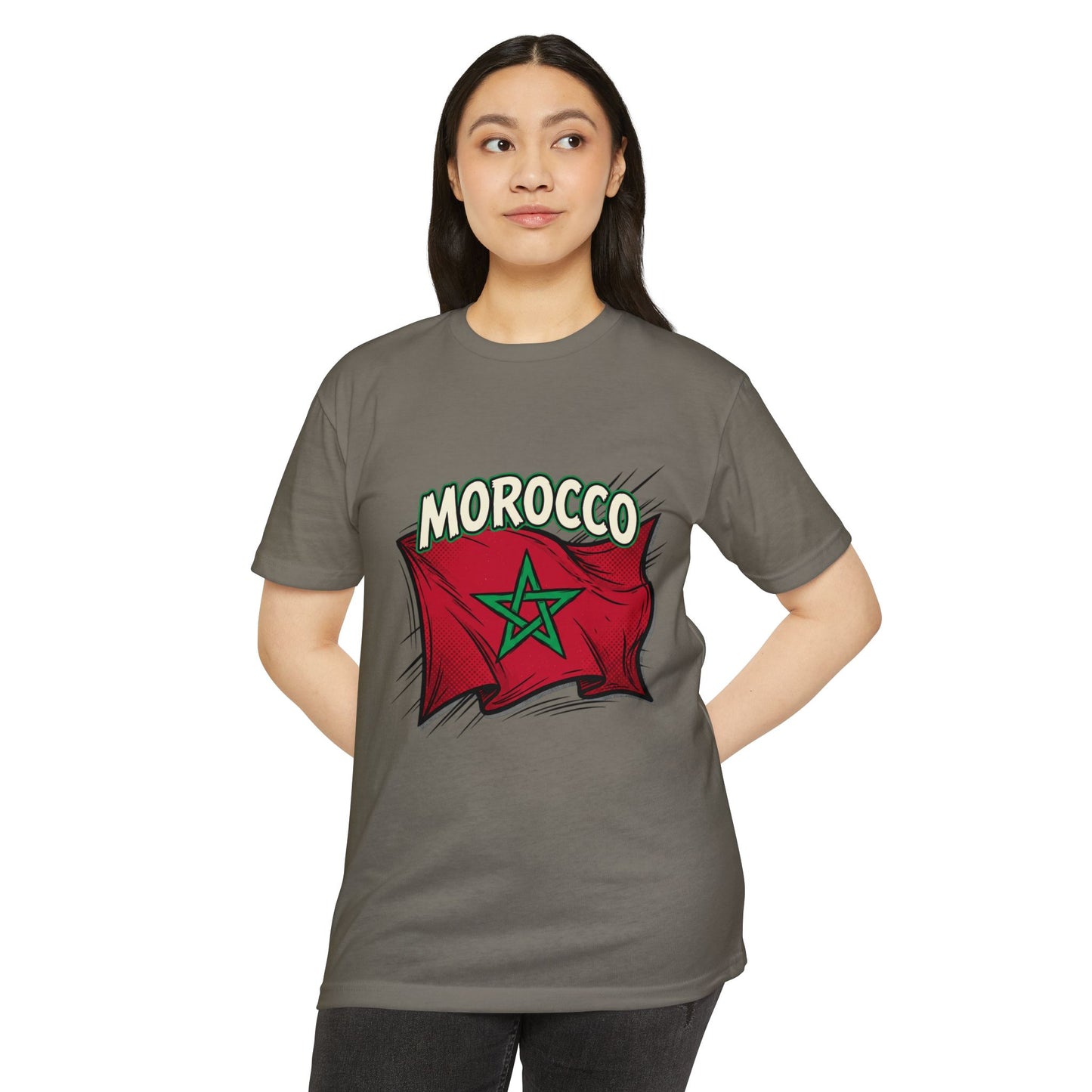Morocco Flag Vintage Graphic T-Shirt — Moroccan Pride Tee