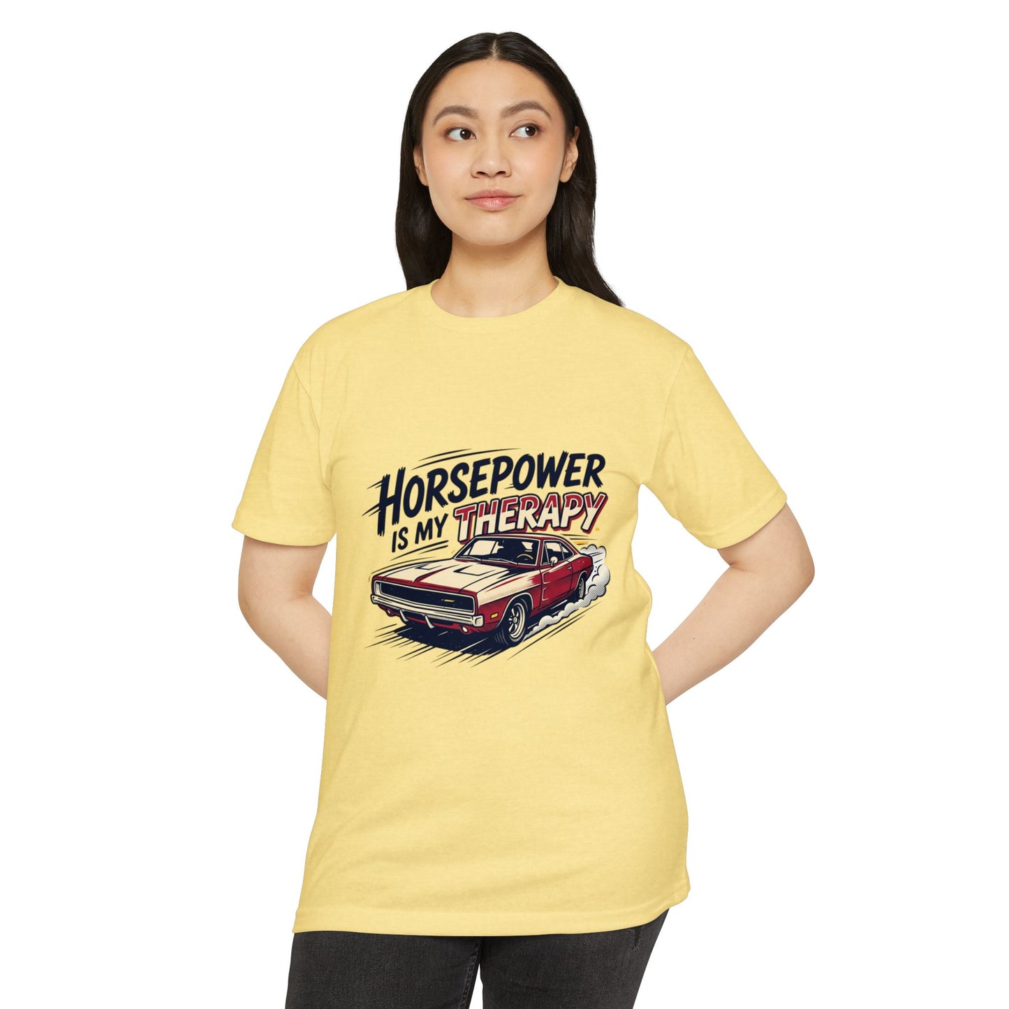 Horsepower Is My Therapy T-Shirt — Racing & Car Enthusiast Tee