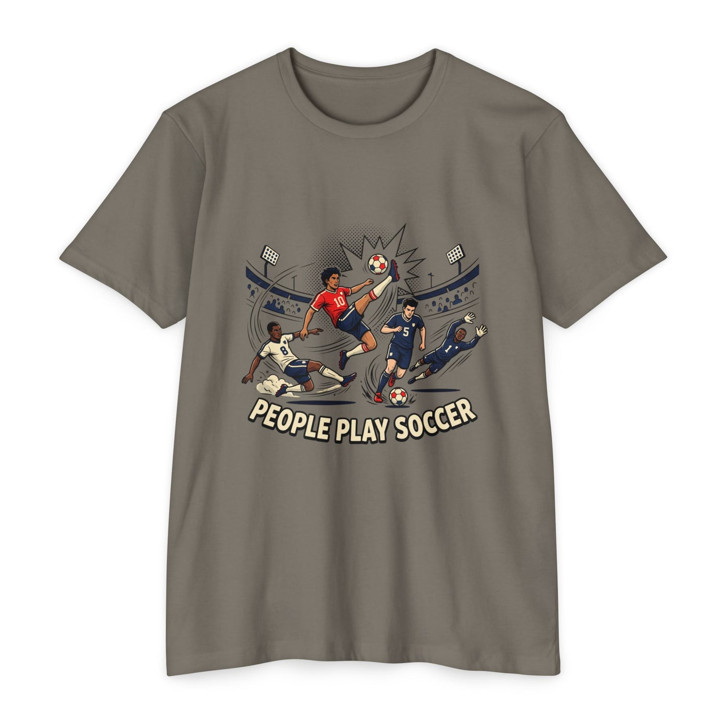 People Play Soccer T-Shirt – Vintage Soccer Players Graphic Tee
