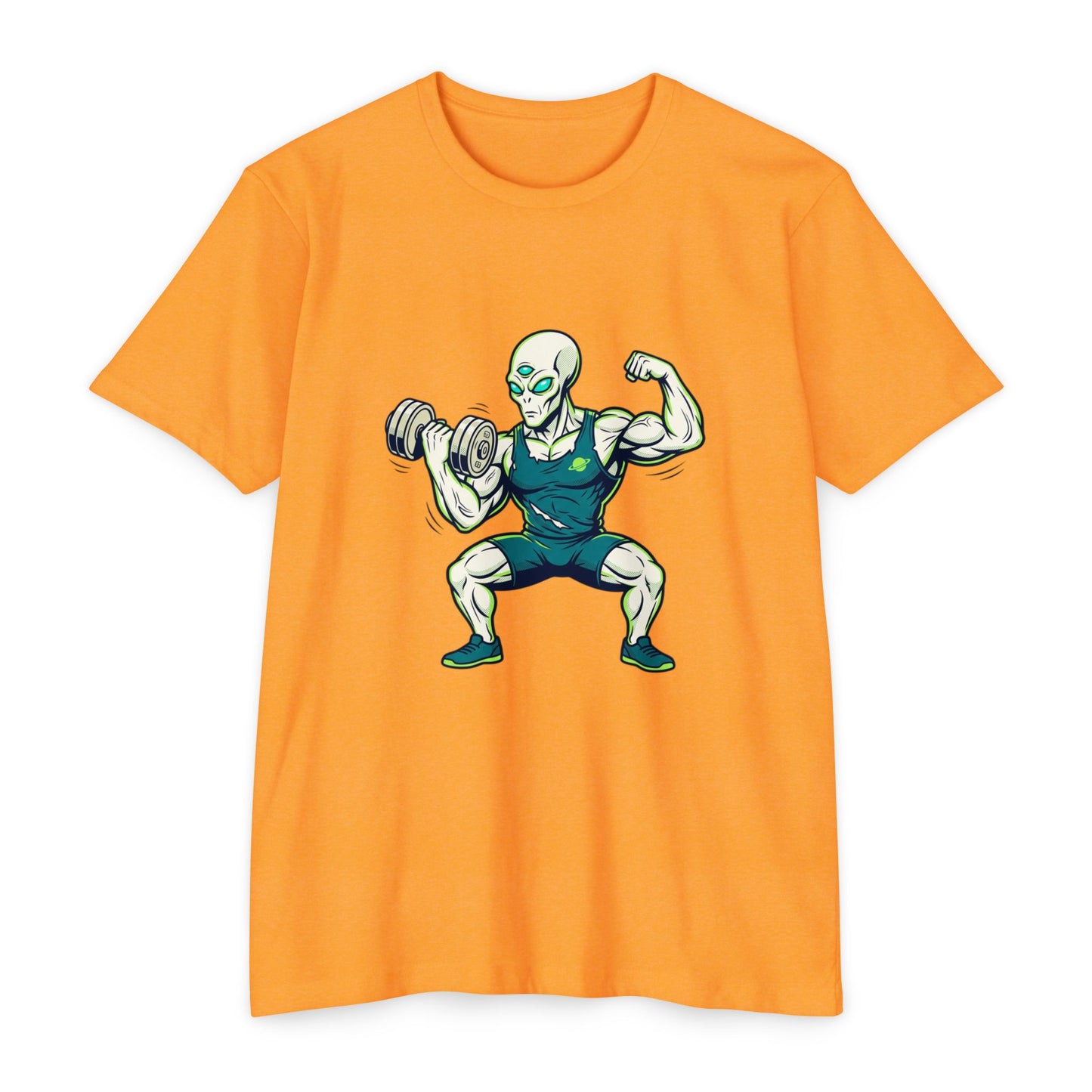 Alien Weightlifter Gym T-Shirt — Fitness Workout Tee