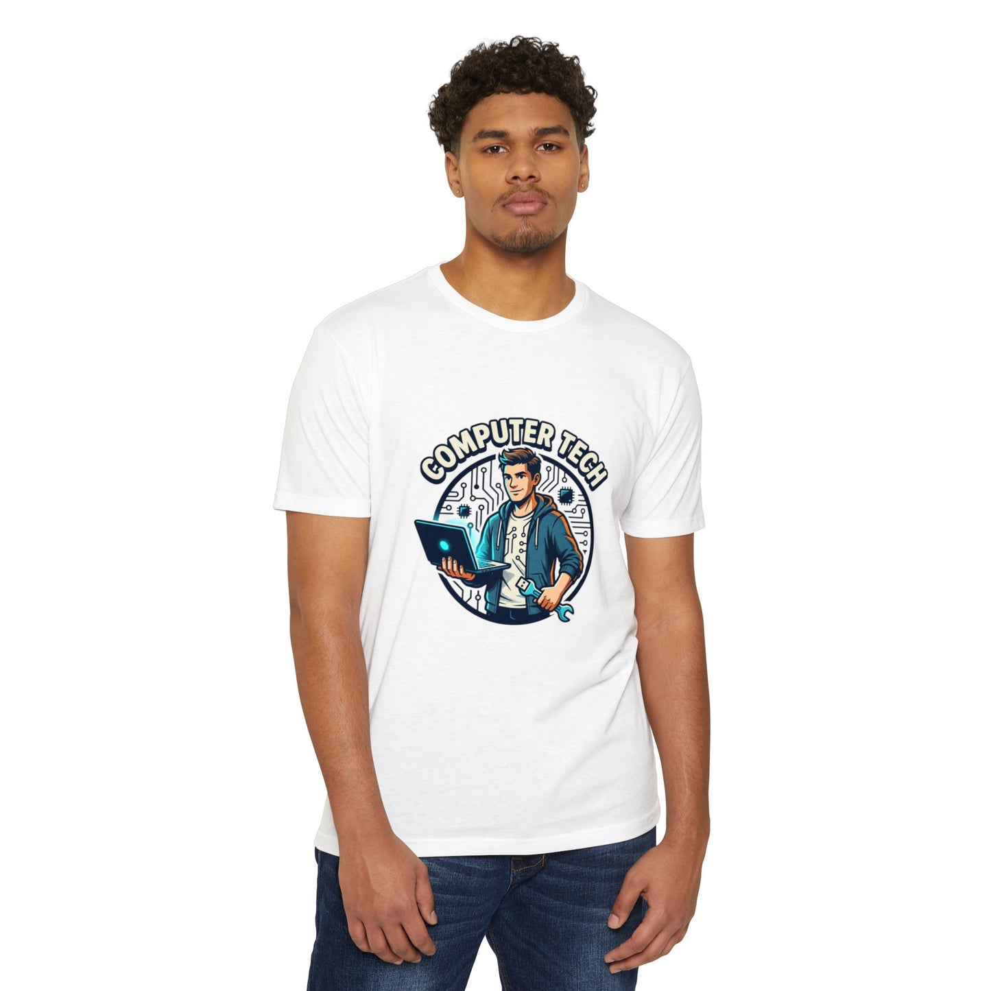 Computer Tech T-Shirt — Retro IT Technician Graphic Tee
