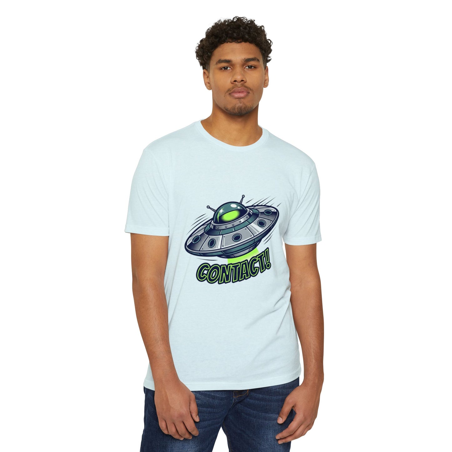 UFO Contact T-Shirt — Alien Spaceship Graphic Tee