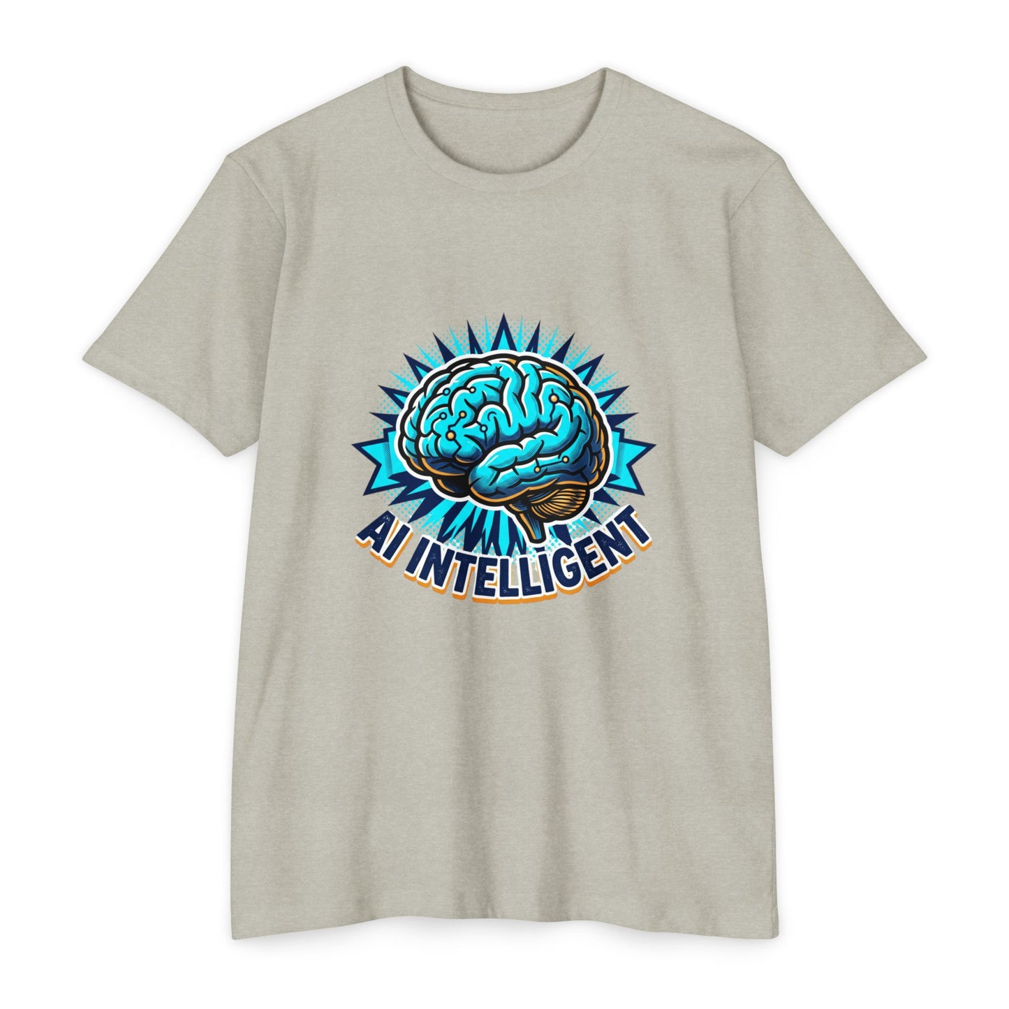 AI Intelligent Brain Graphic T-Shirt — Futuristic Tech Design for AI Enthusiasts