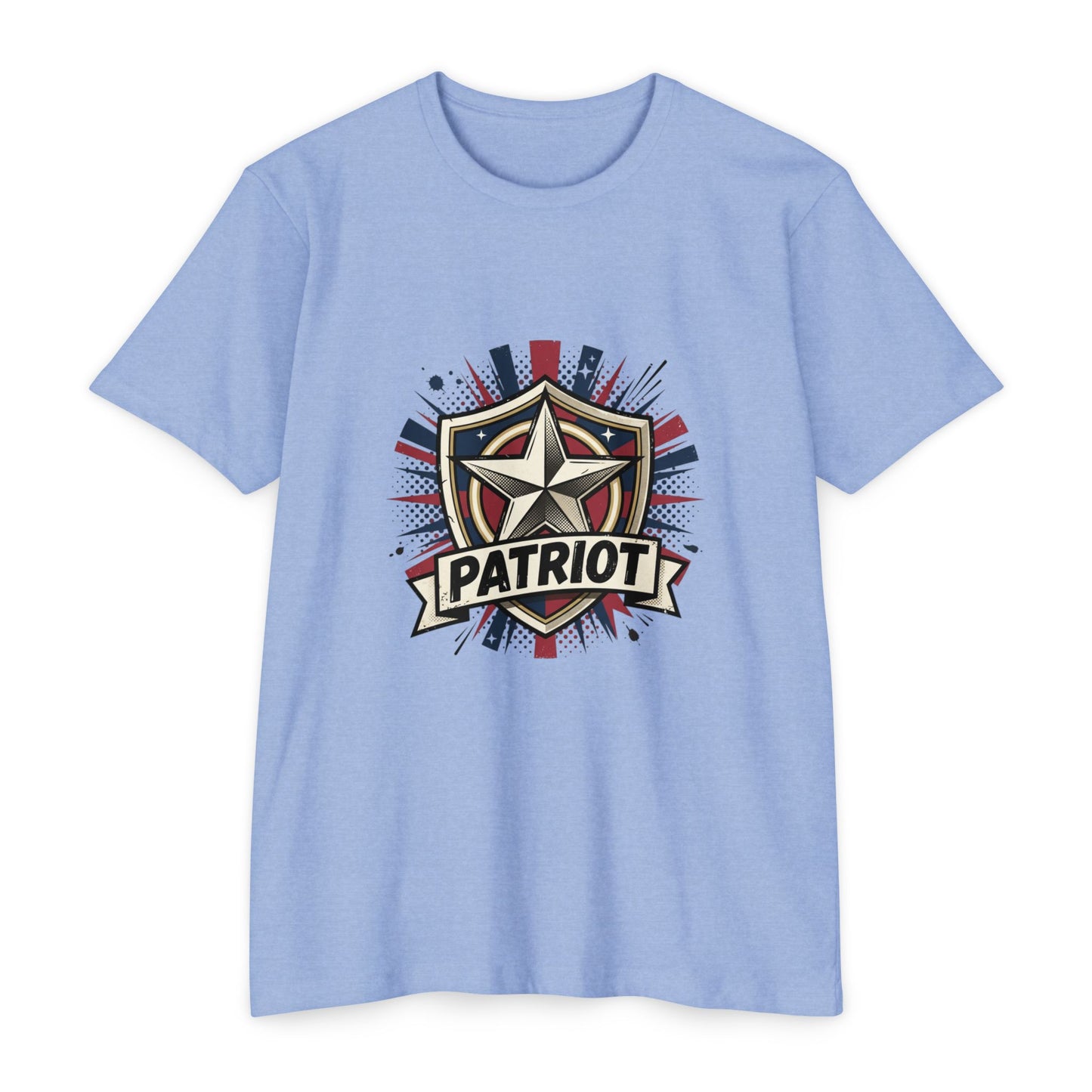 Patriot Shield T-Shirt — Vintage American Star Graphic Tee