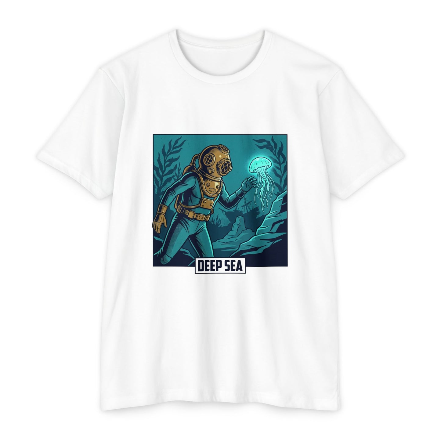 Deep Sea Diver Vintage Helmet Scuba T-Shirt