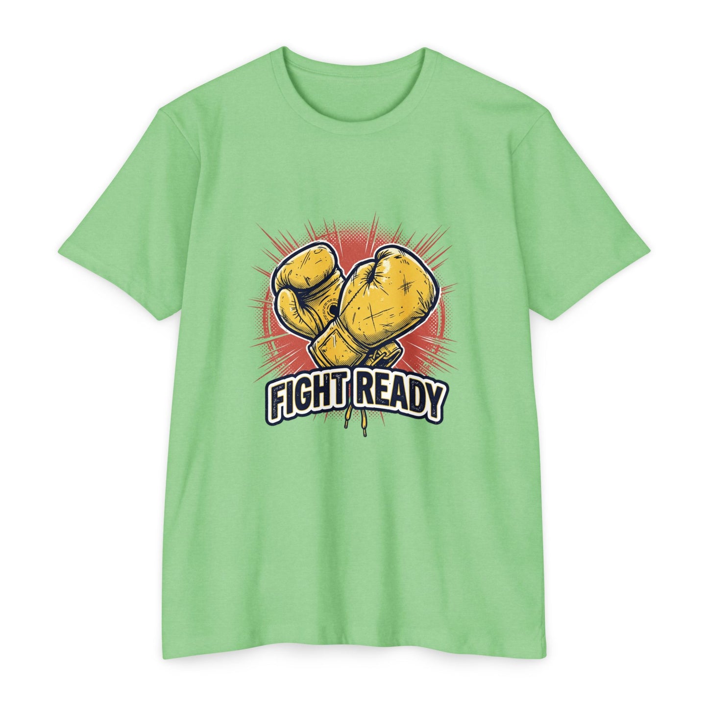 Fight Ready Boxing T-Shirt — Vintage Yellow Gloves Graphic Tee