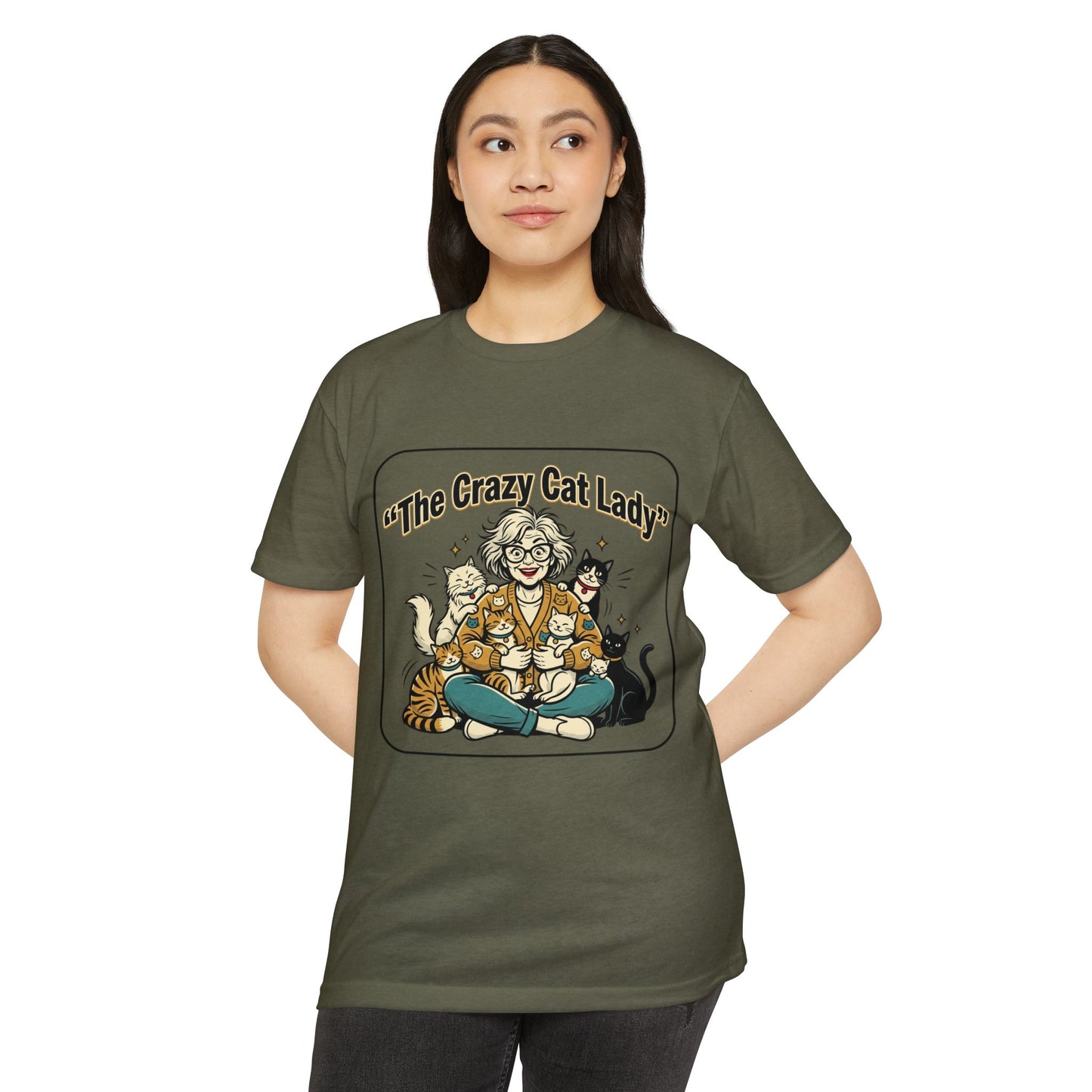 Crazy Cat Lady Retro Cat Mom T-Shirt