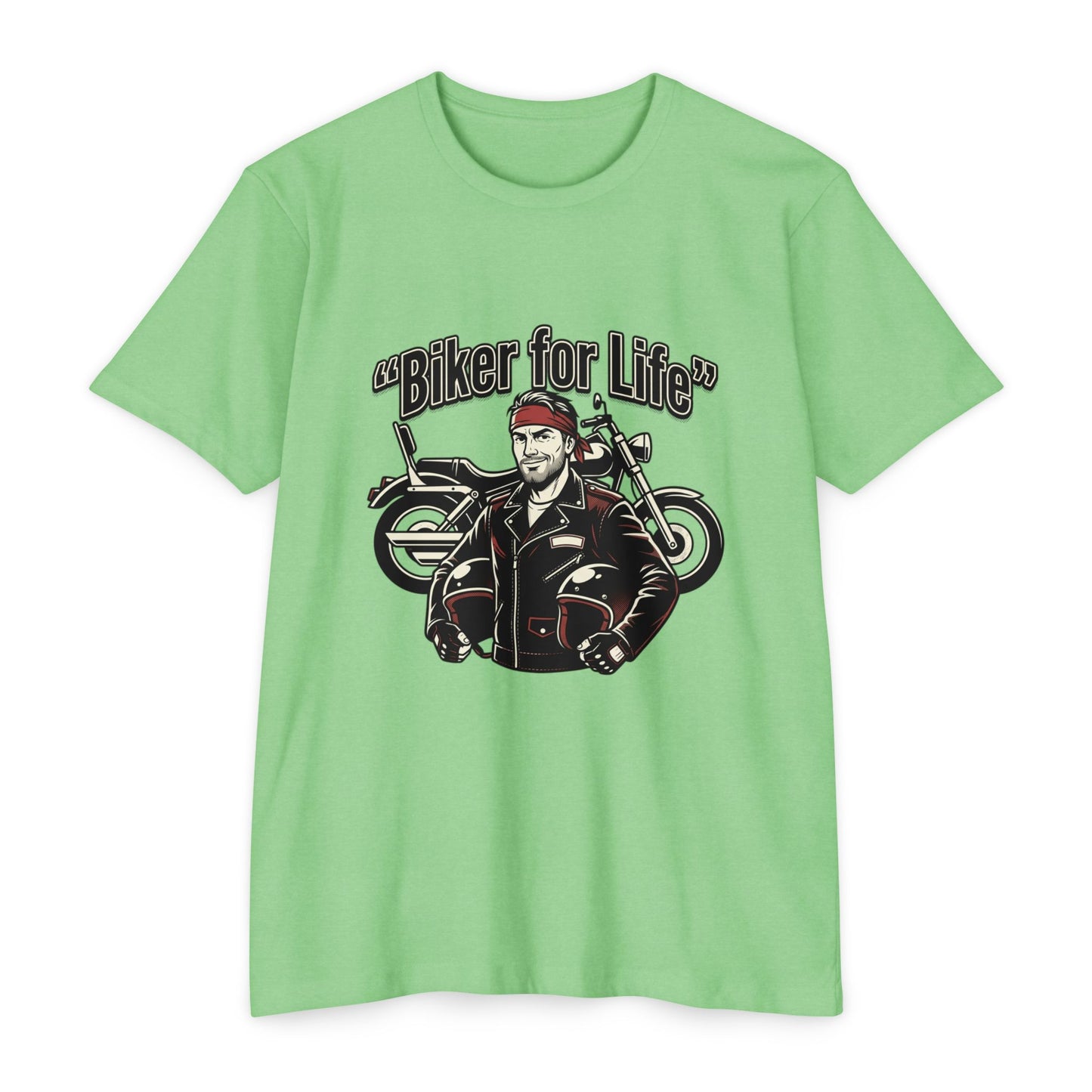 Biker For Life Vintage Motorcycle T-Shirt
