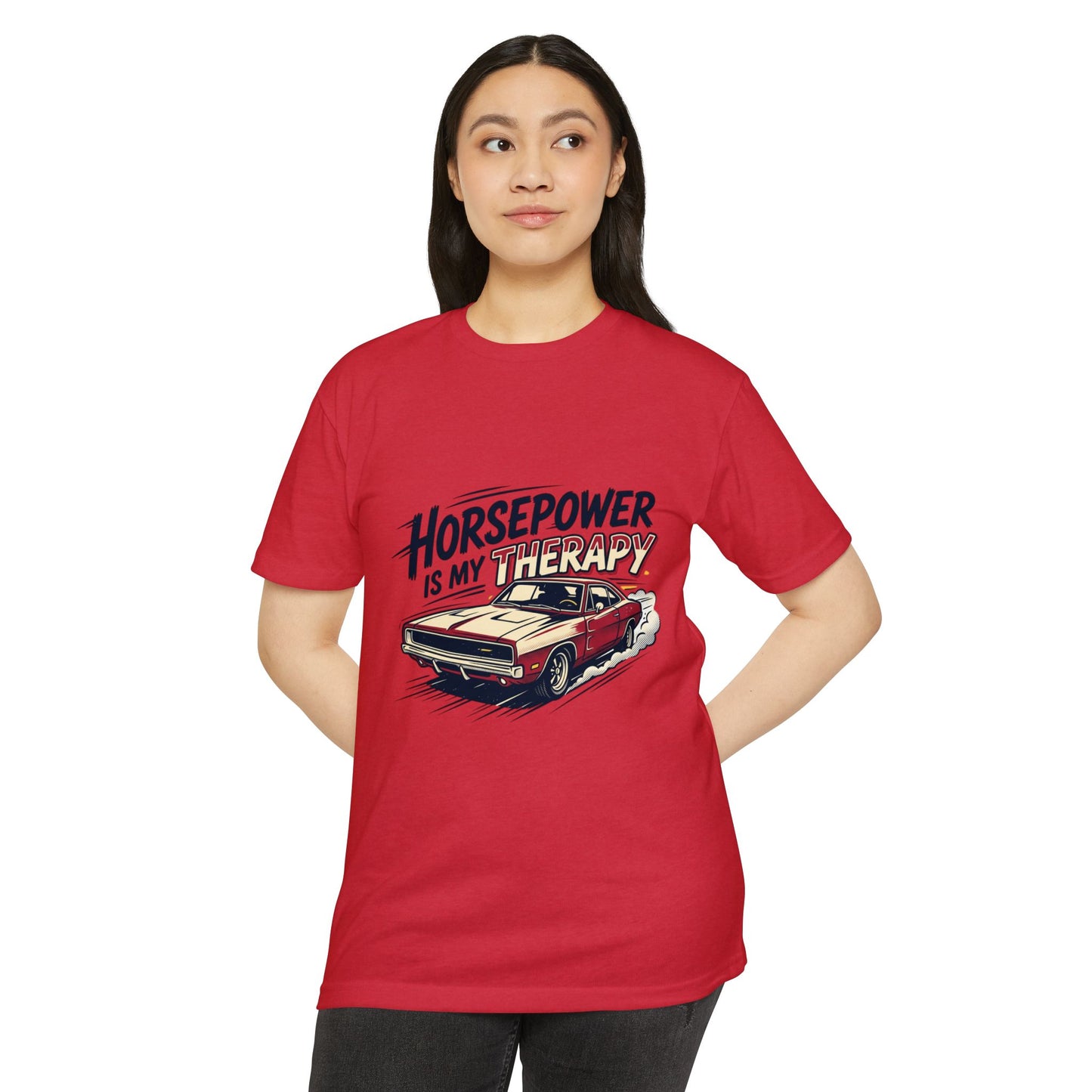 Horsepower Is My Therapy T-Shirt — Racing & Car Enthusiast Tee