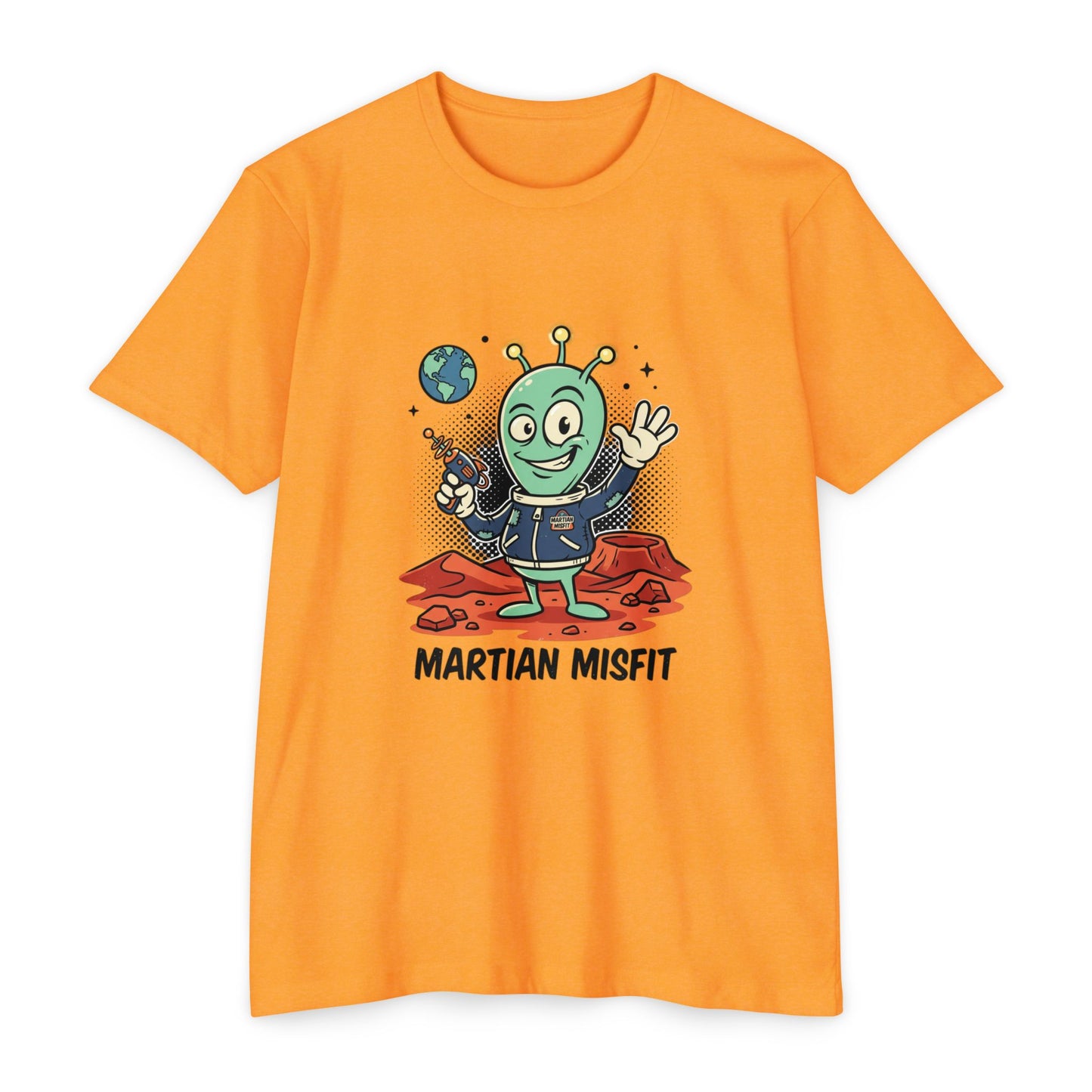 Martian Misfit Retro Alien T-Shirt — Cute Space Graphic Tee