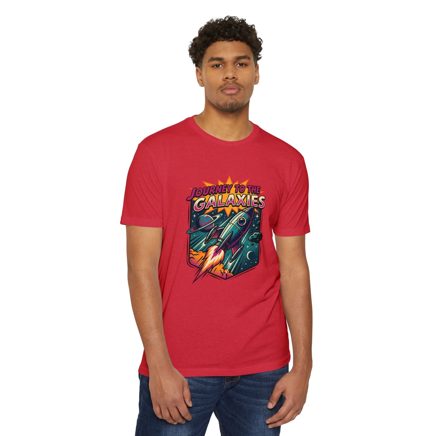 Journey to the Galaxies T-Shirt — Retro Rocket Space Tee