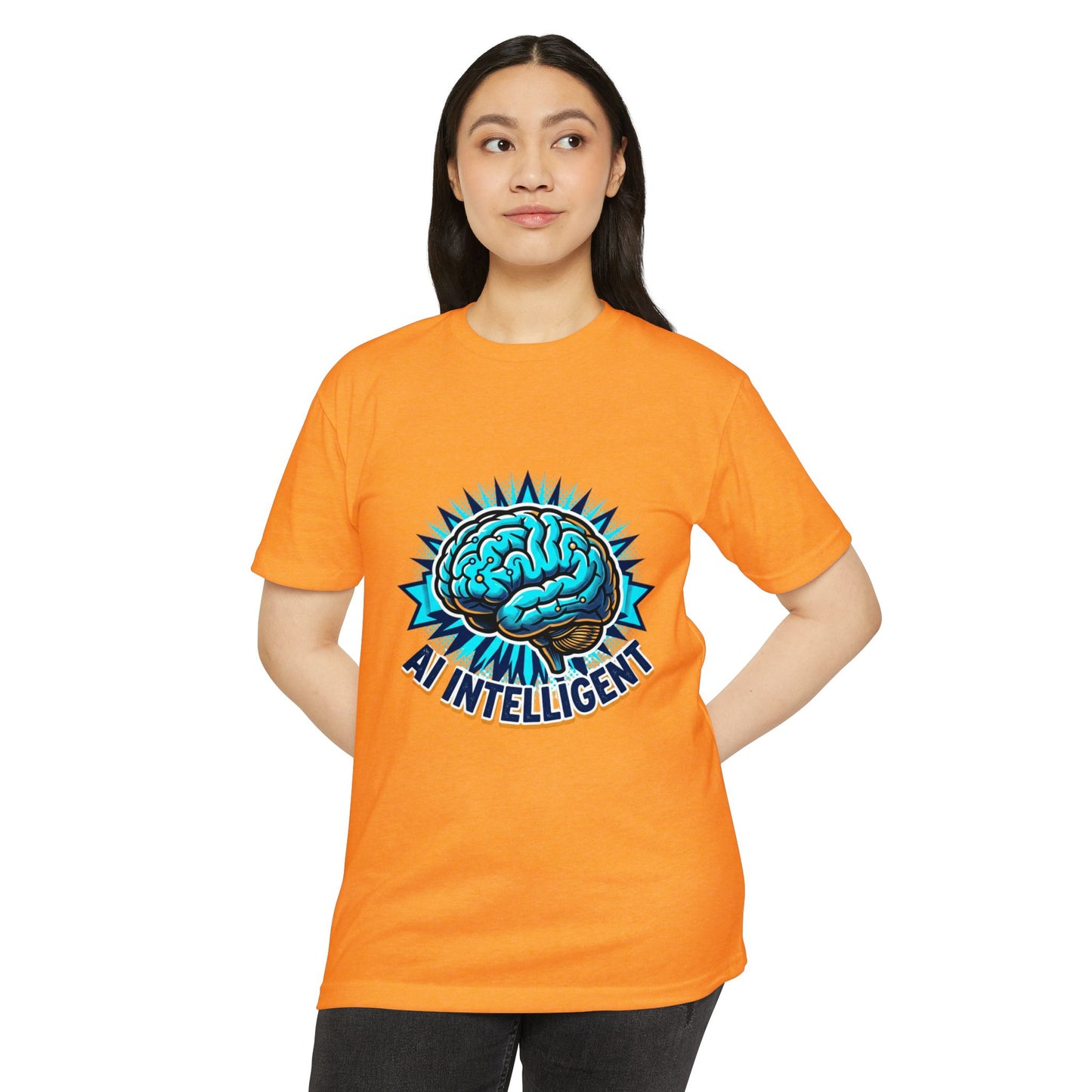 AI Intelligent Brain Graphic T-Shirt — Futuristic Tech Design for AI Enthusiasts