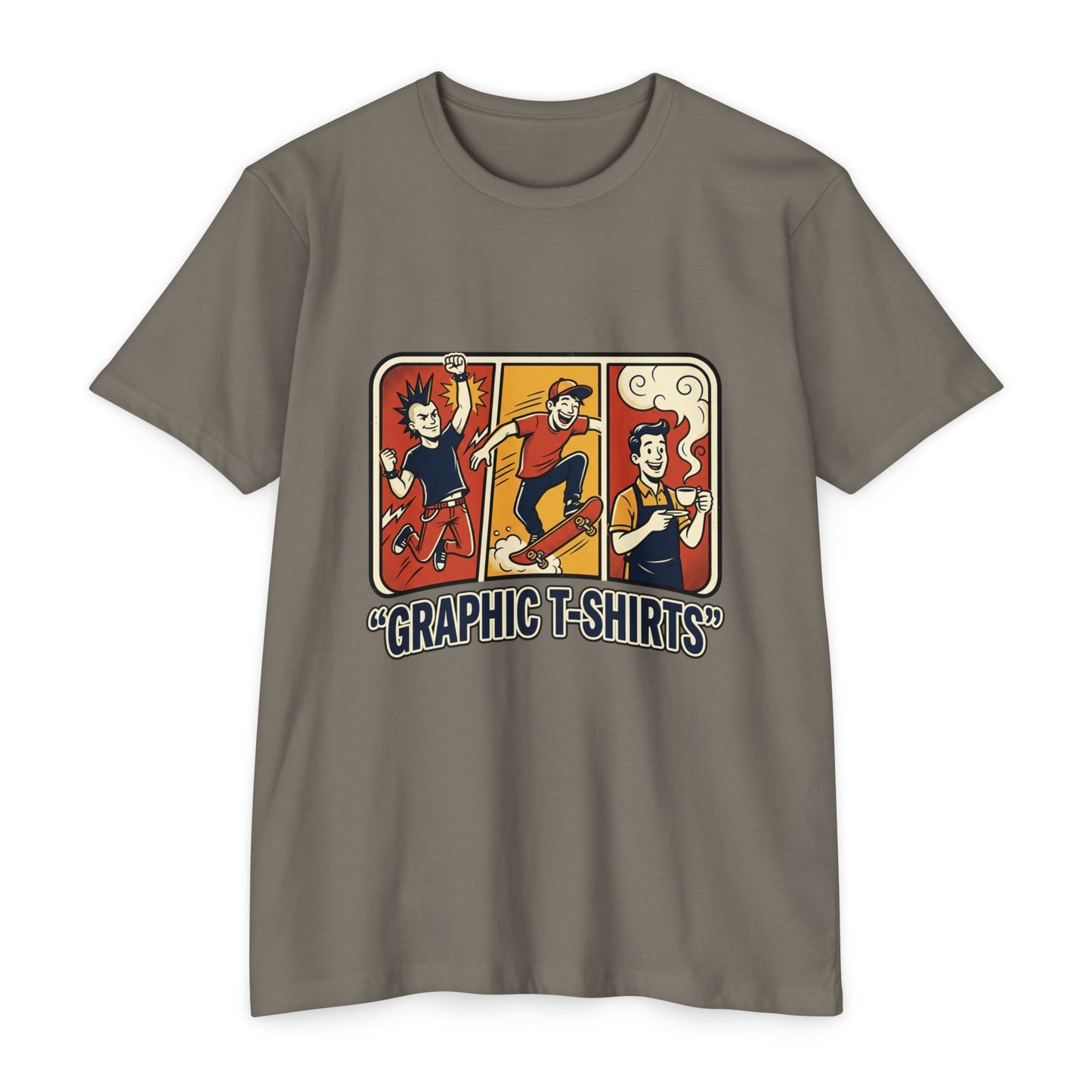 Retro Skateboard Graphic T-Shirt — Vintage Cartoon Skate Tee