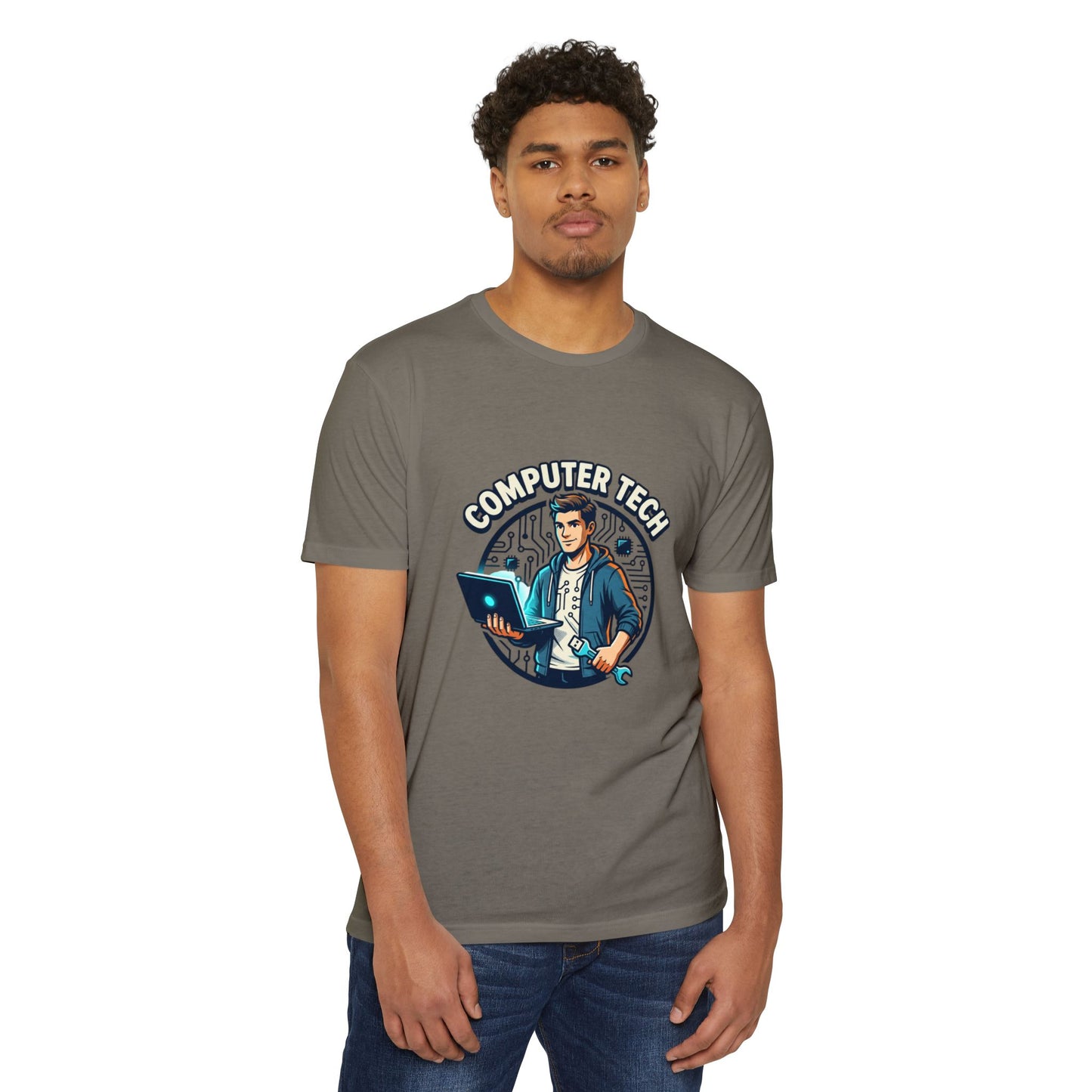 Computer Tech T-Shirt — Retro IT Technician Graphic Tee