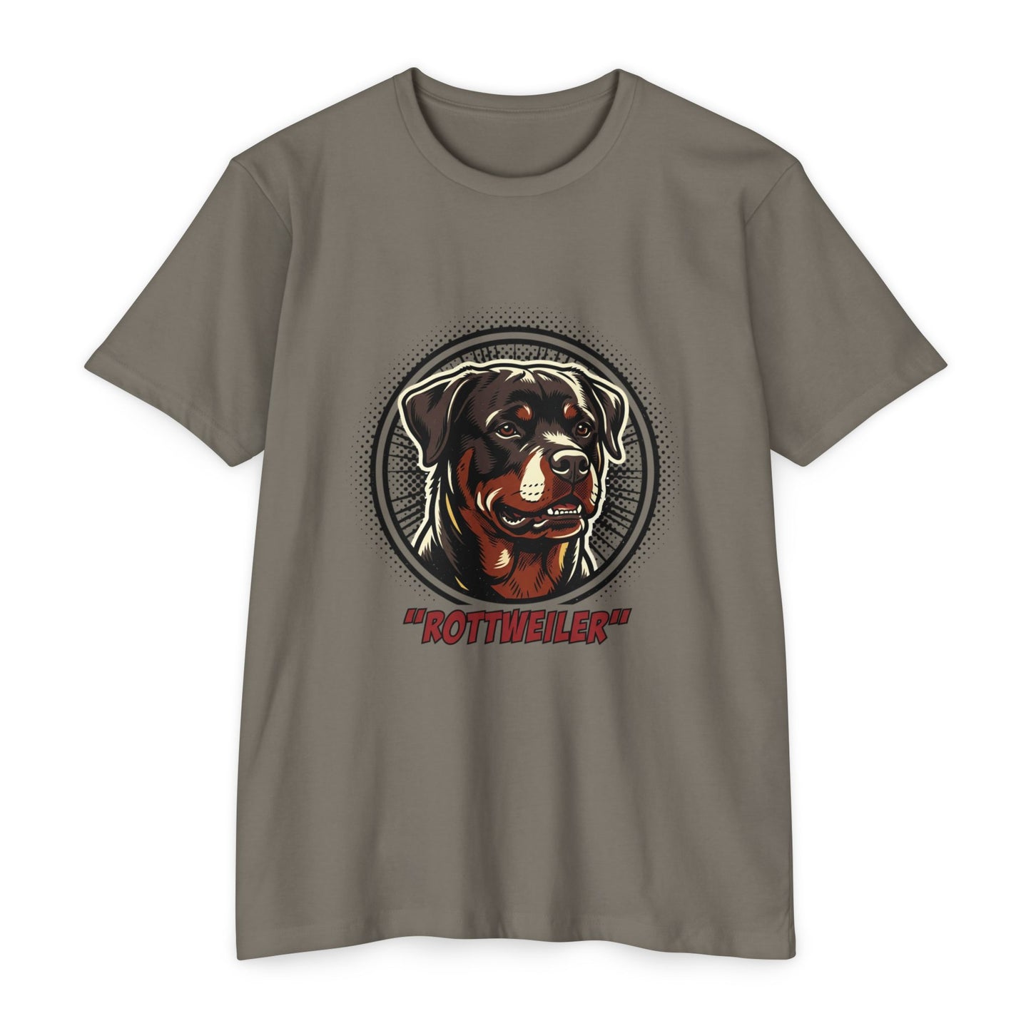 Rottweiler Vintage Portrait T-Shirt — Retro Dog Graphic Tee