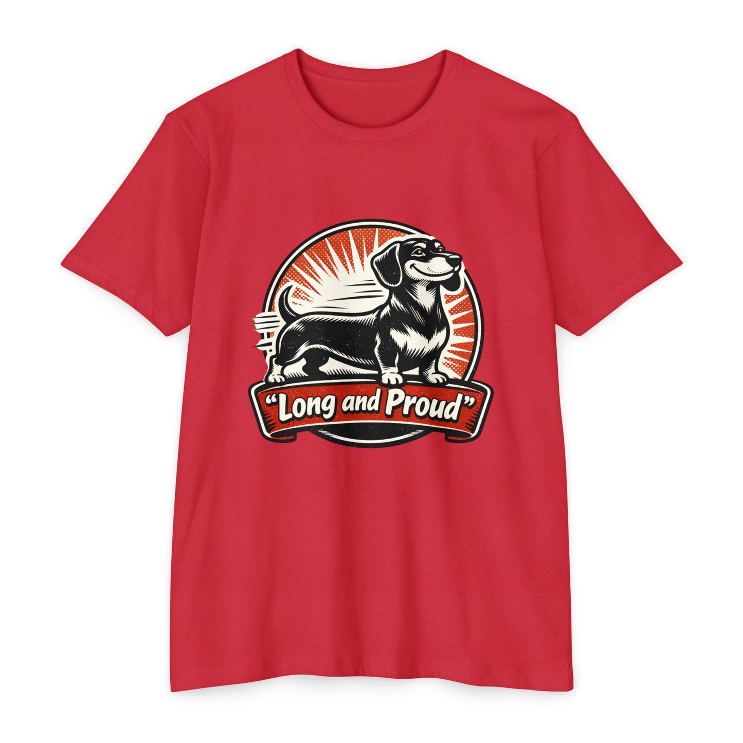 Long and Proud Dachshund T-Shirt — Cute Retro Wiener Dog Tee
