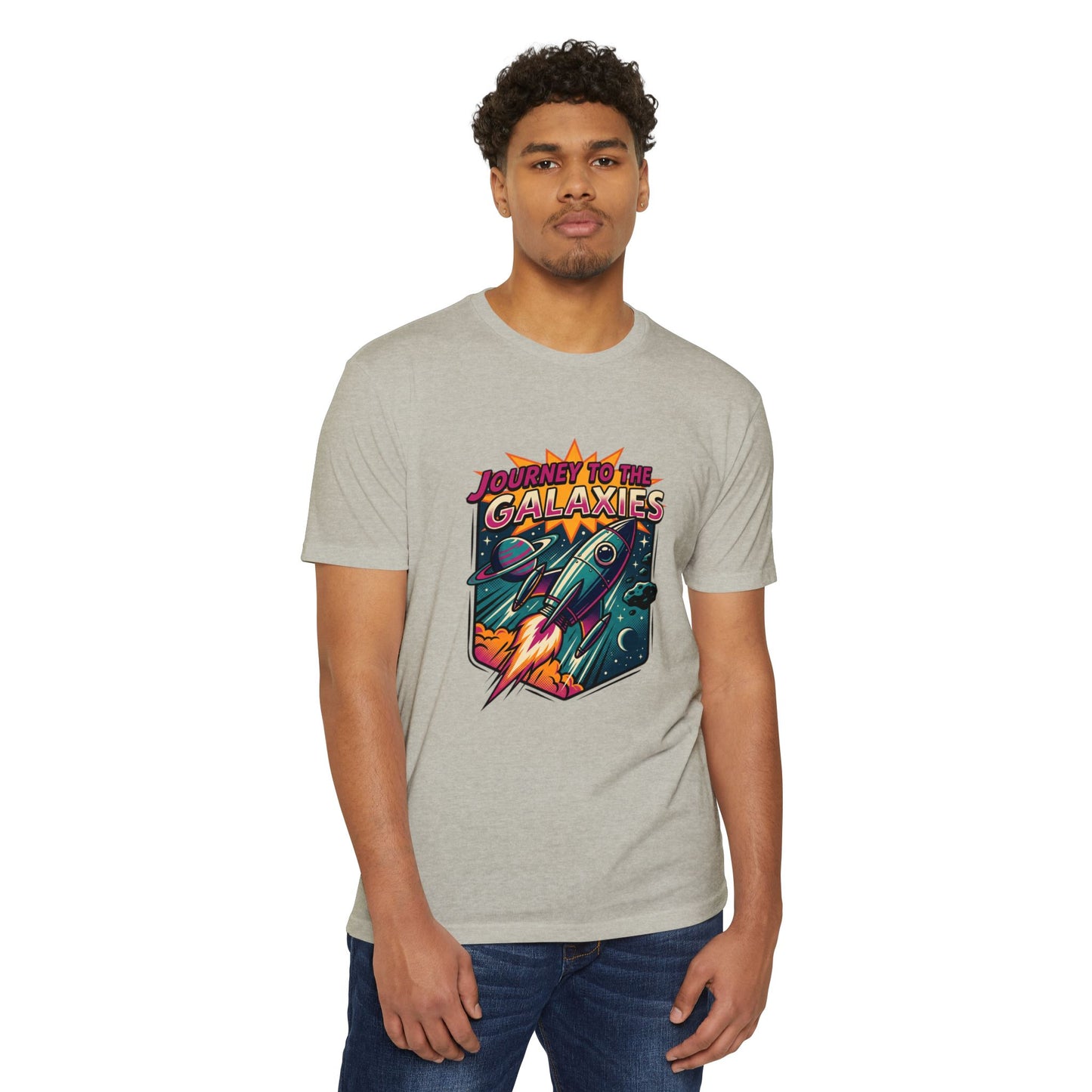 Journey to the Galaxies T-Shirt — Retro Rocket Space Tee