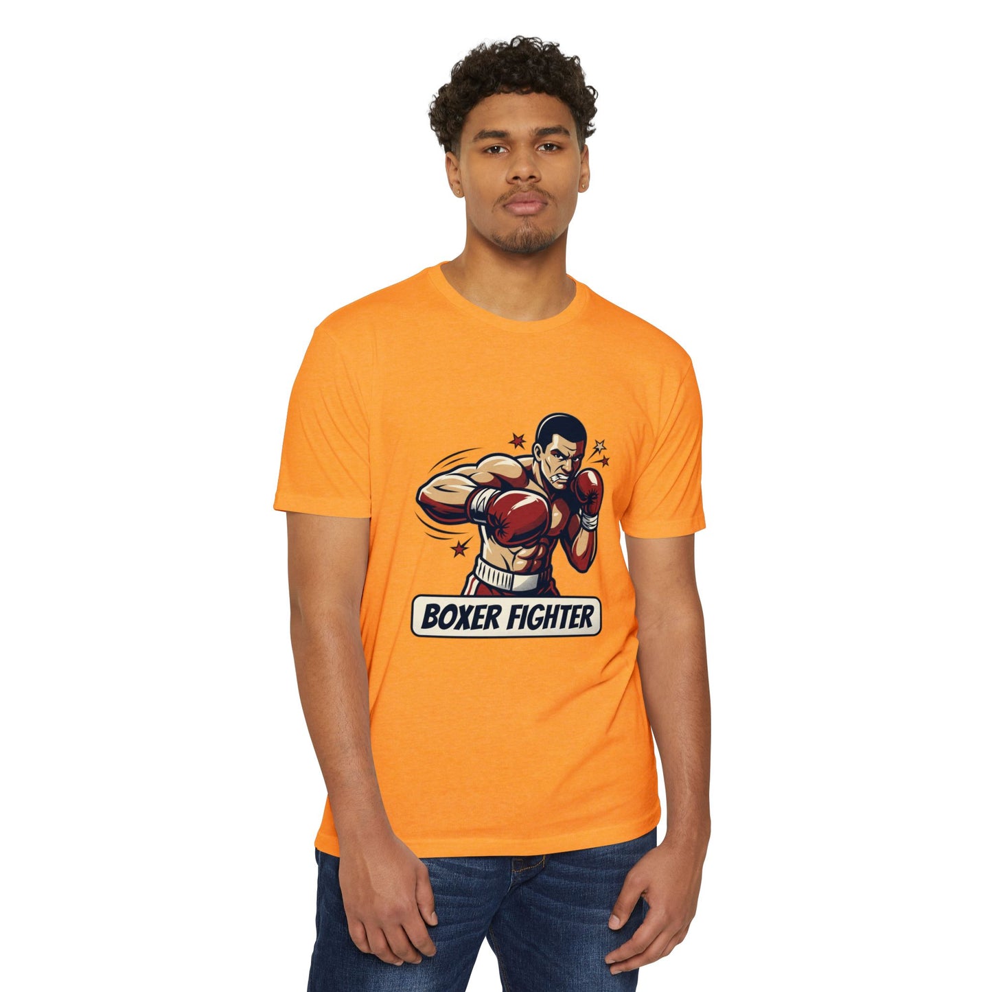 Boxer Fighter Vintage Boxing Graphic T-Shirt — Retro Gym Tee for Fans & Trainers