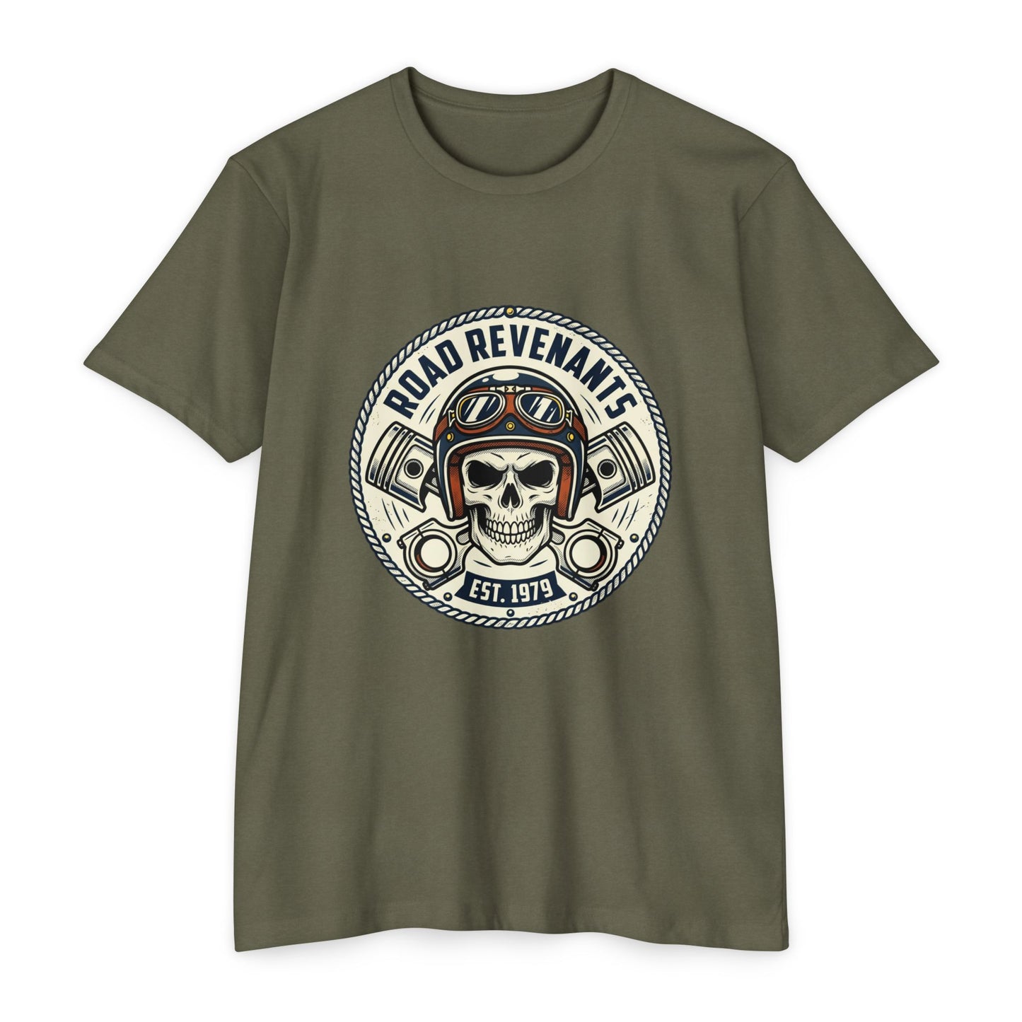 Road Revenants Skull Motorcycle T-Shirt