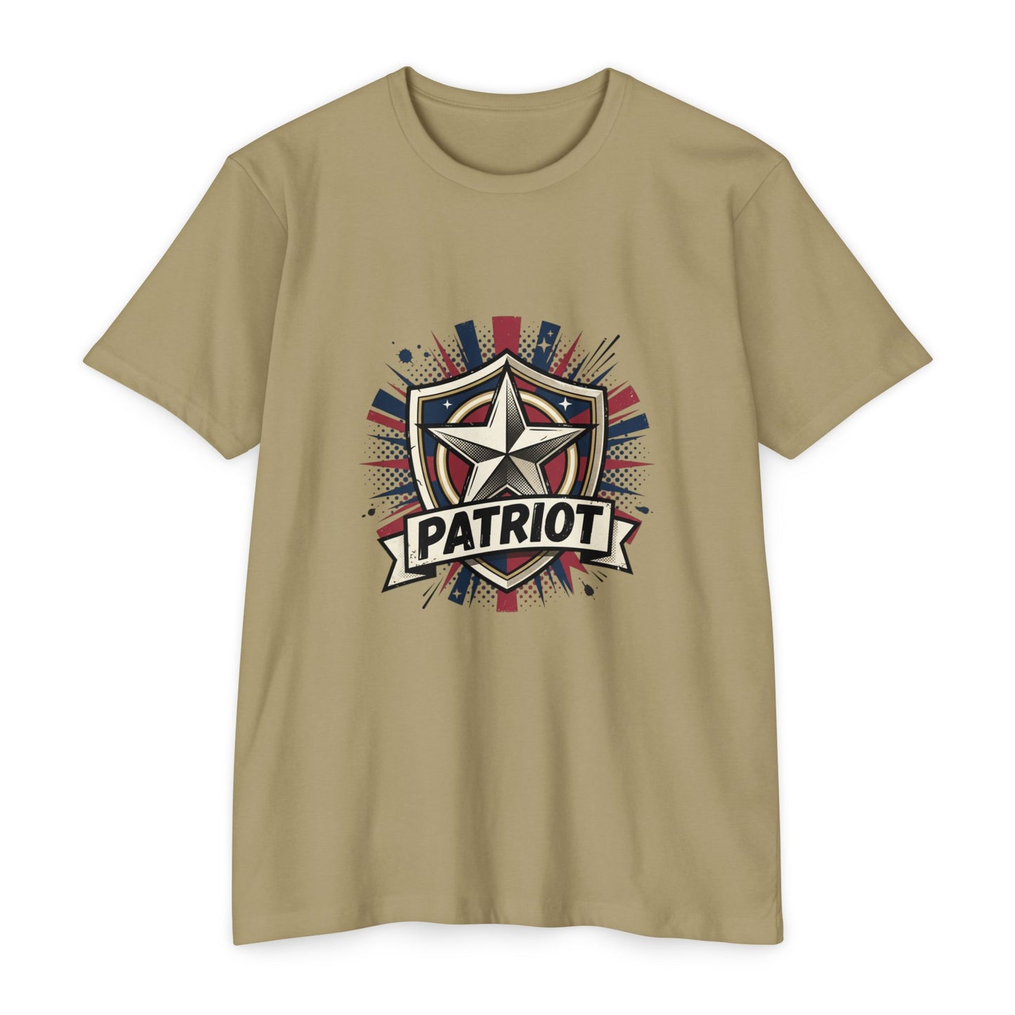 Patriot Shield T-Shirt — Vintage American Star Graphic Tee