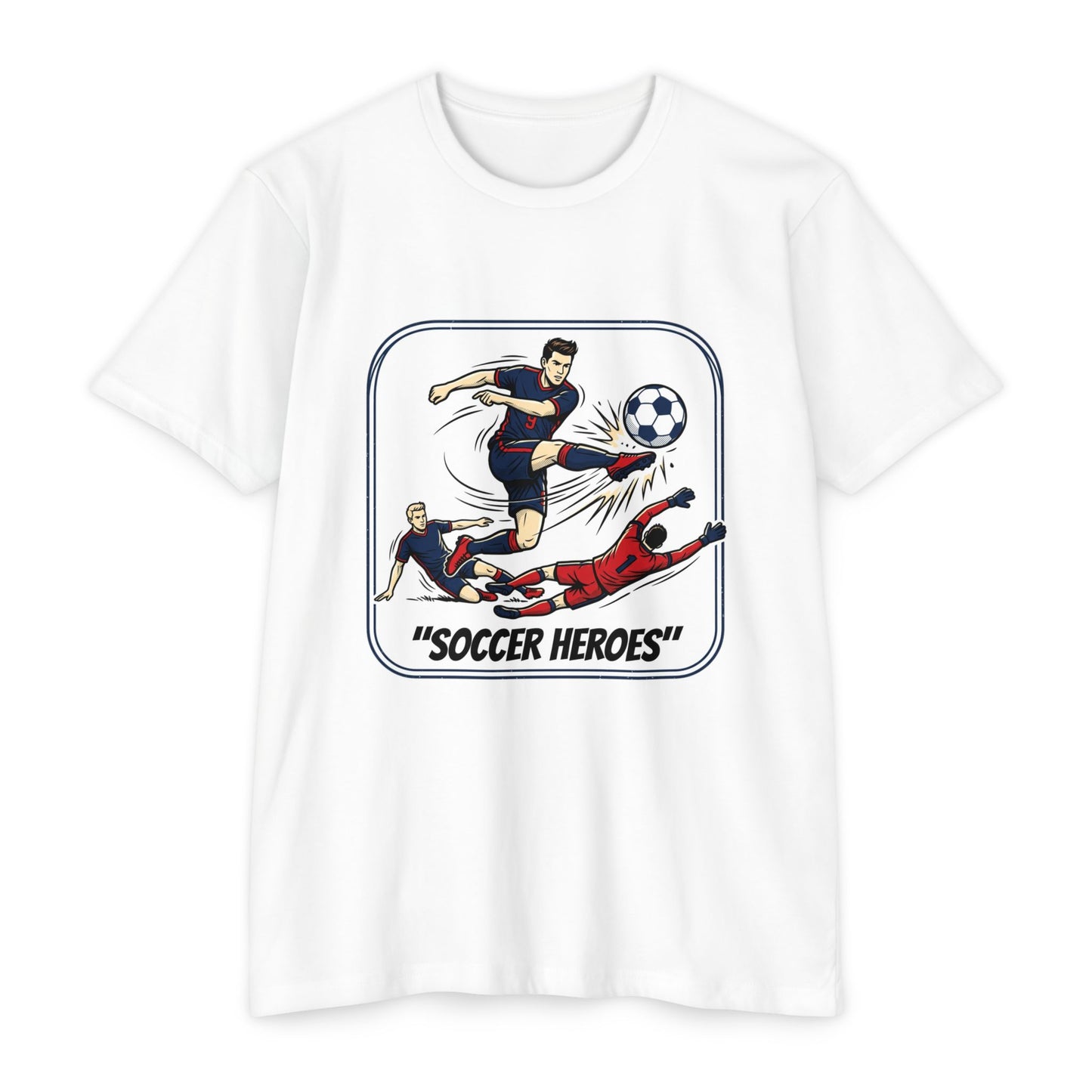 Soccer Heroes T-Shirt — Vintage Comic Soccer Graphic Tee