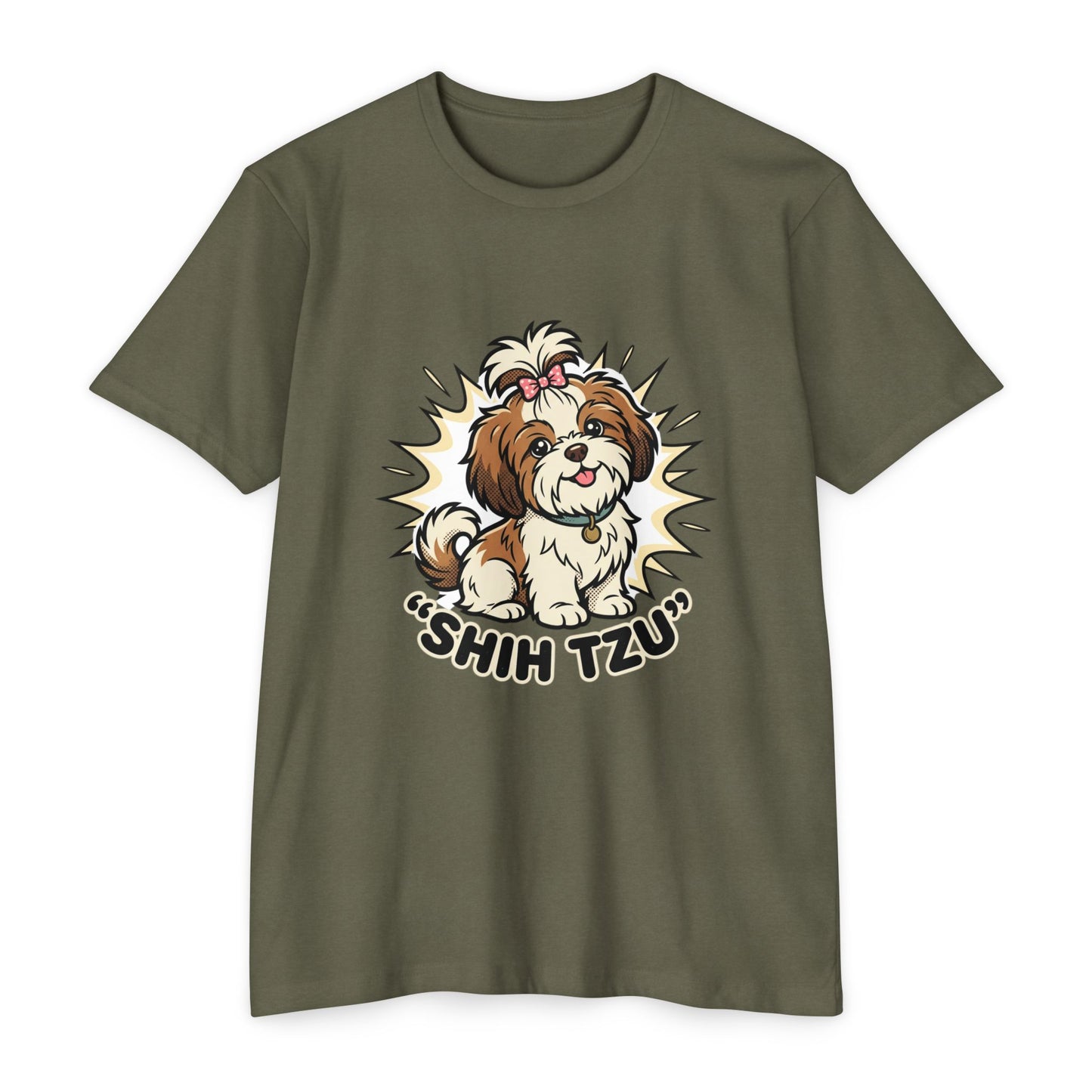 Shih Tzu Cute Cartoon T-Shirt — Adorable Dog Lover Tee