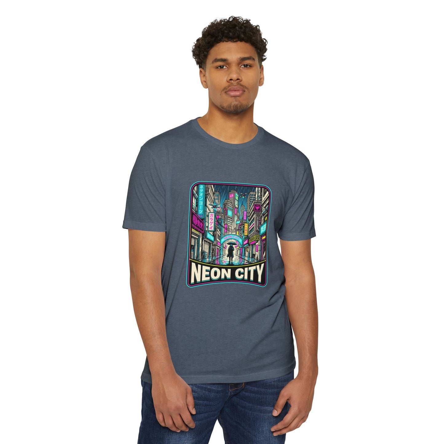 Neon City Retro Cyberpunk T-Shirt — Retro Cyberpunk Streetwear Tee