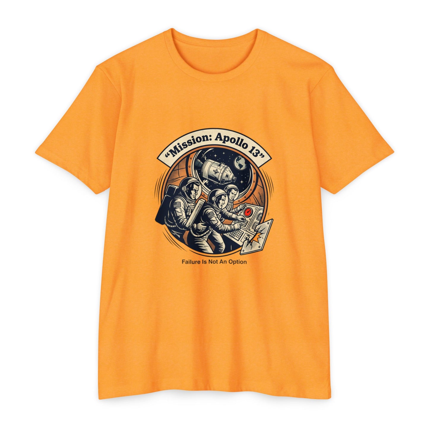 Apollo 13 Retro Space T-Shirt — "Mission: Apollo 13" Astronaut Patch Tee