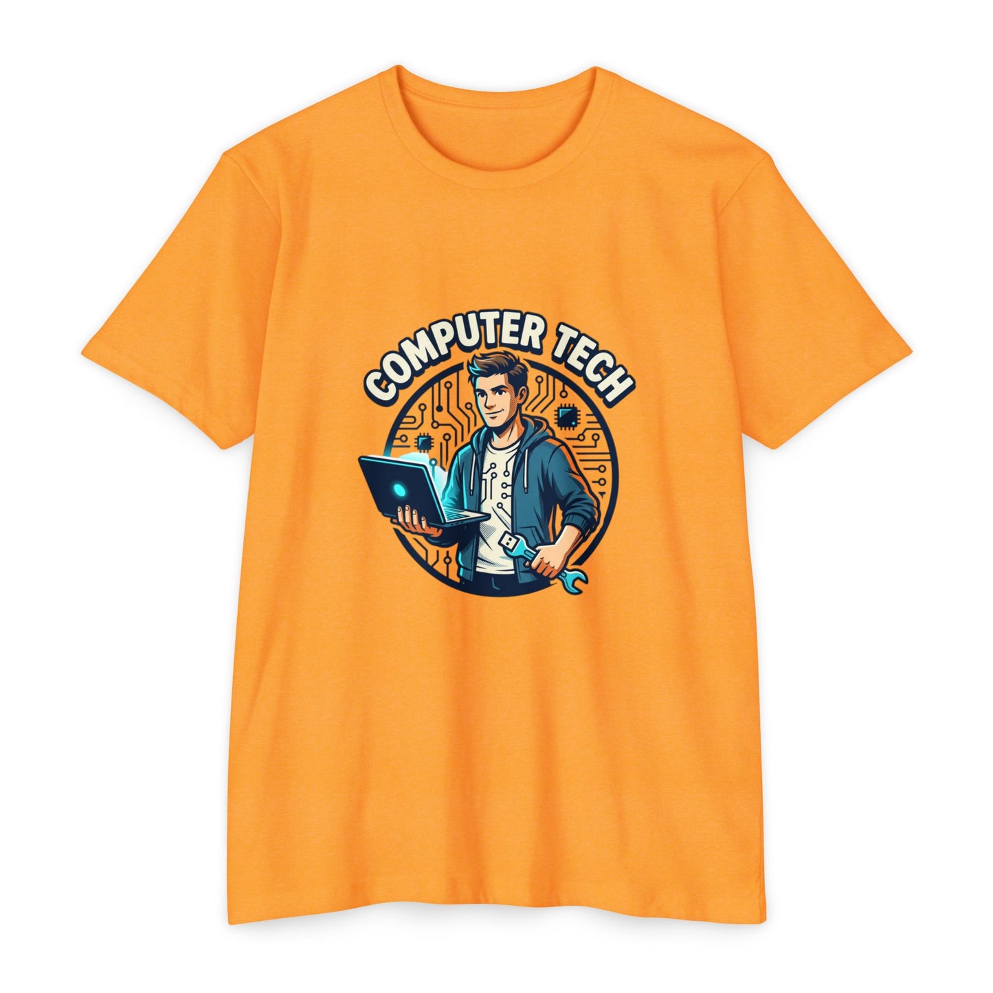 Computer Tech T-Shirt — Retro IT Technician Graphic Tee