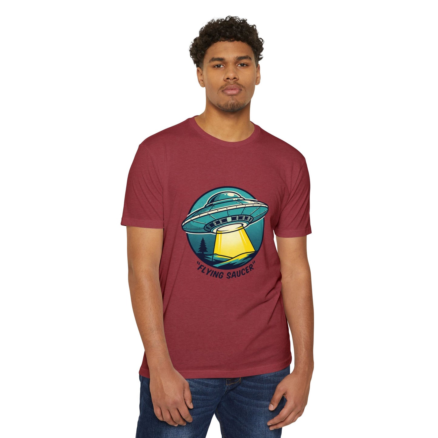Retro Flying Saucer UFO T-Shirt — Vintage Space Graphic Tee