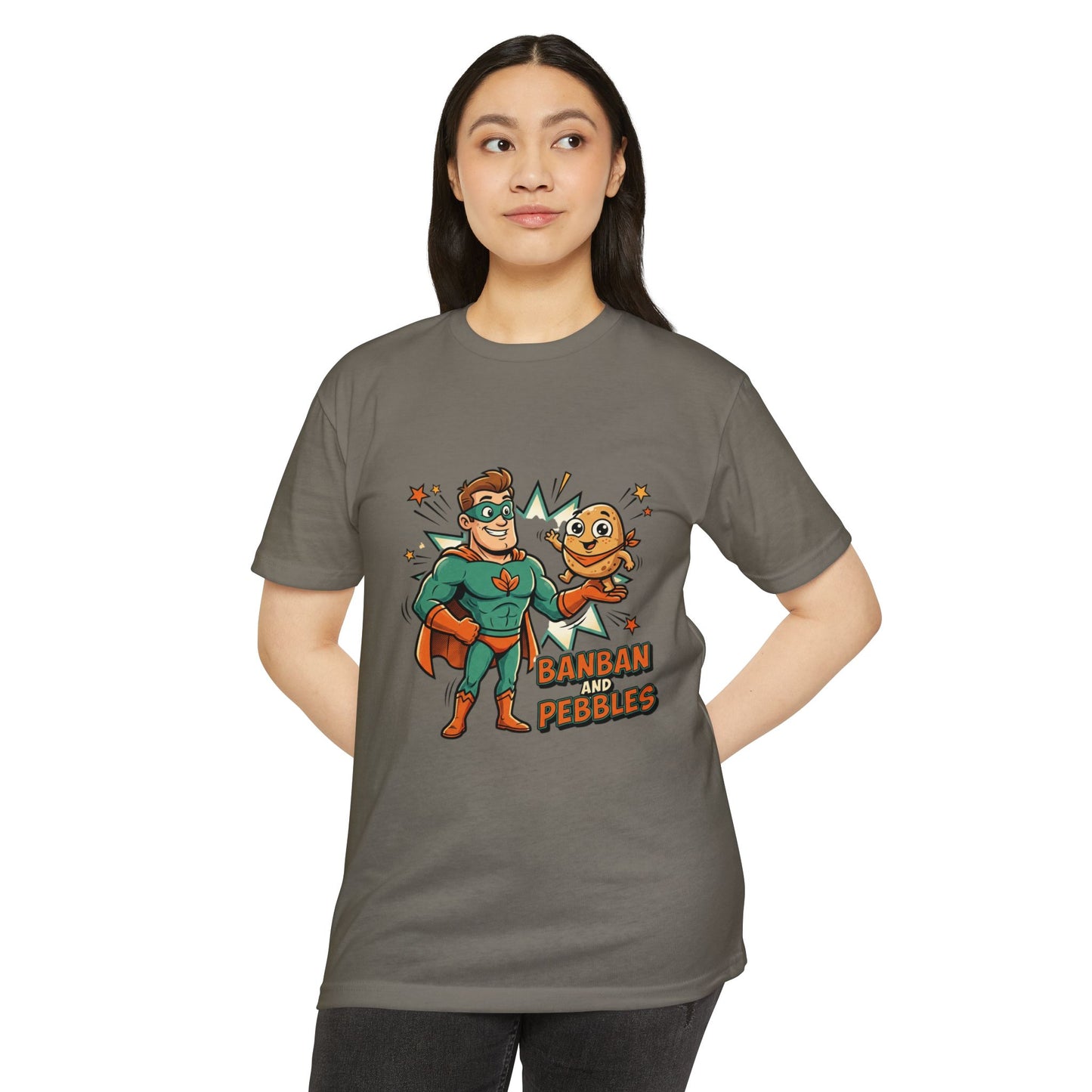 Banban and Pebbles Superhero Kids T-Shirt