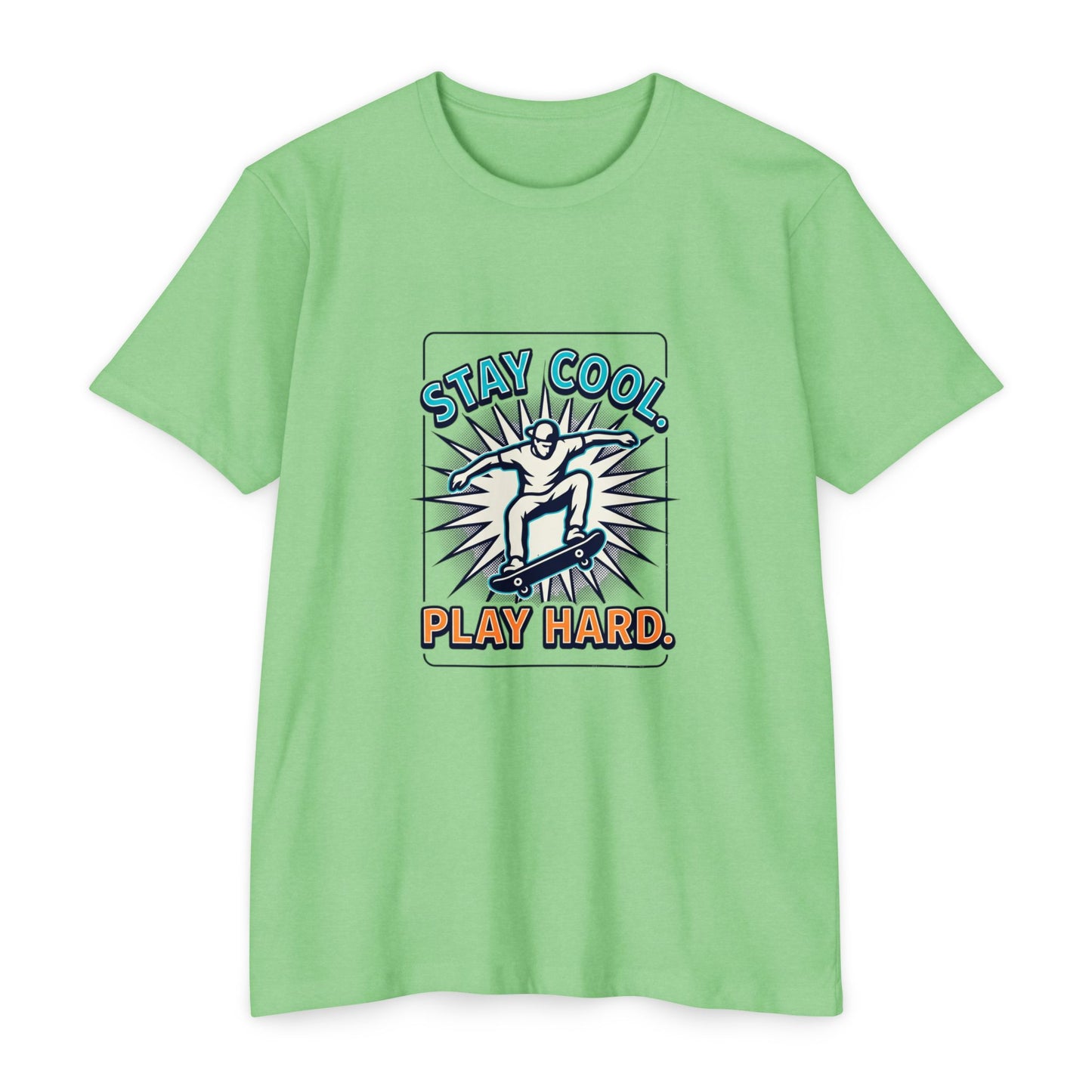 Stay Cool Play Hard Skateboard T-Shirt