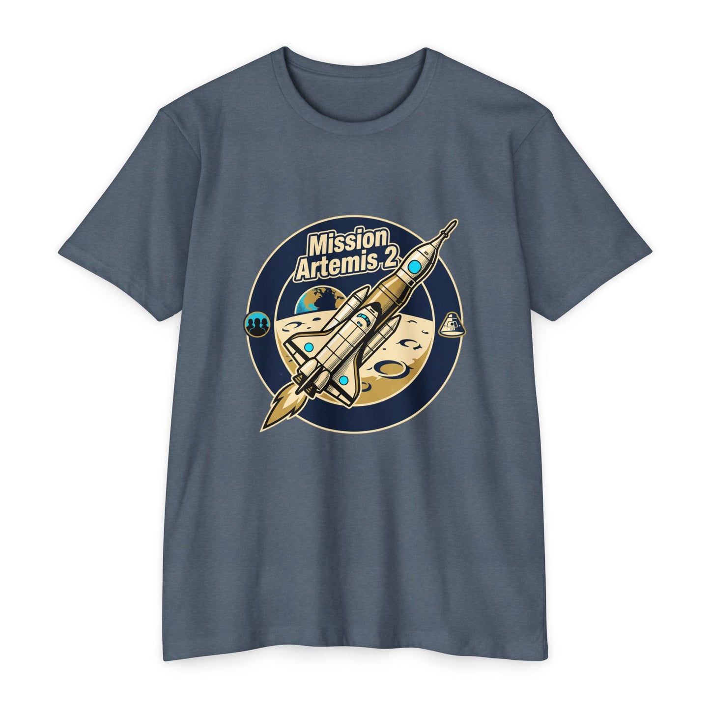 Mission Artemis II Retro Space T-Shirt — Artemis 2 Rocket Tee