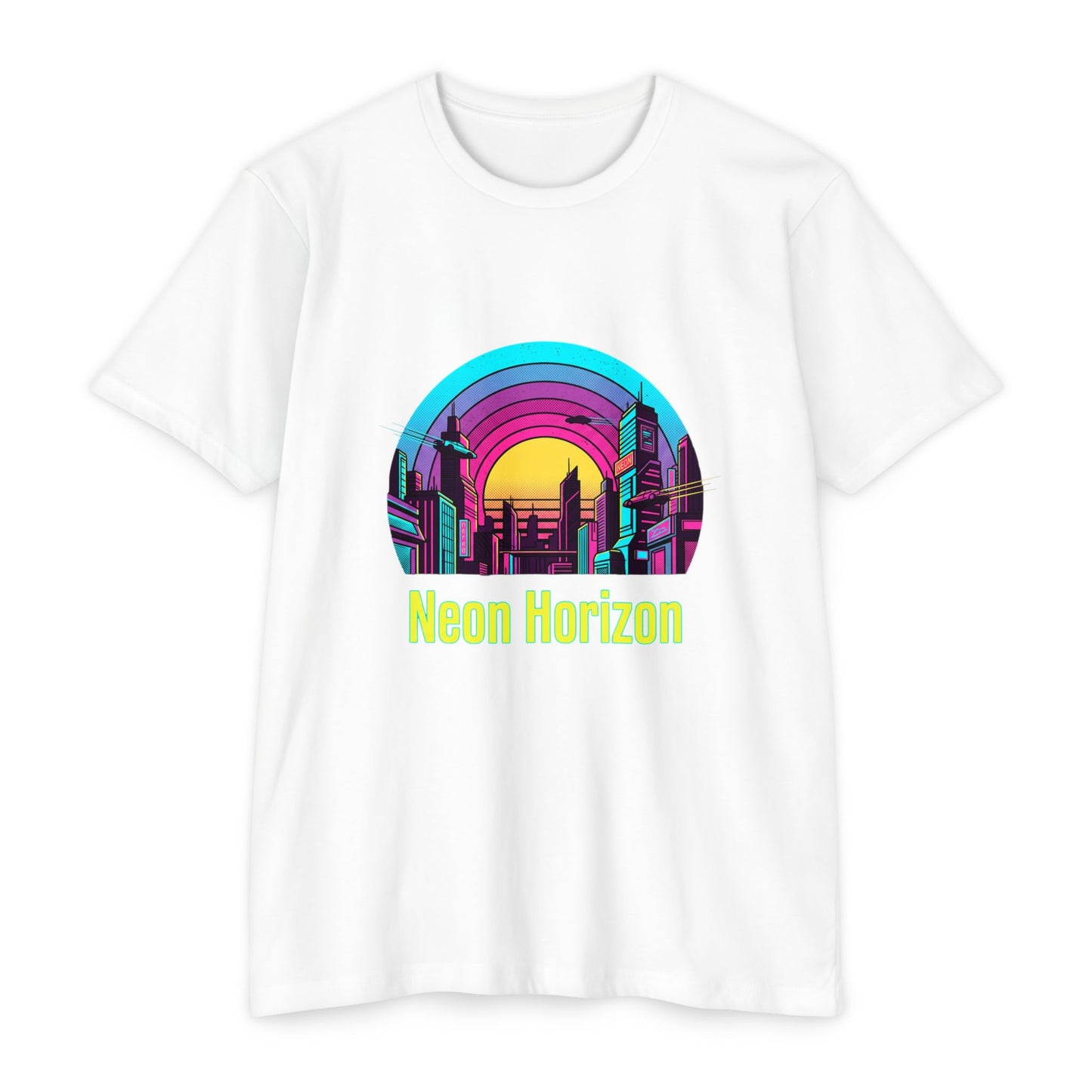 Neon Horizon Retro City T-Shirt