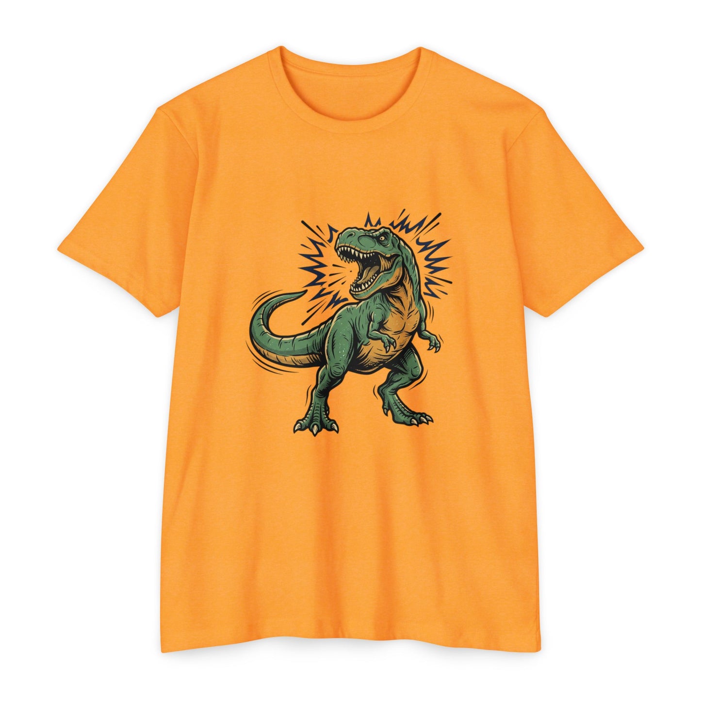 Camiseta — Camiseta retro con ilustración de T-Rex rugiendo