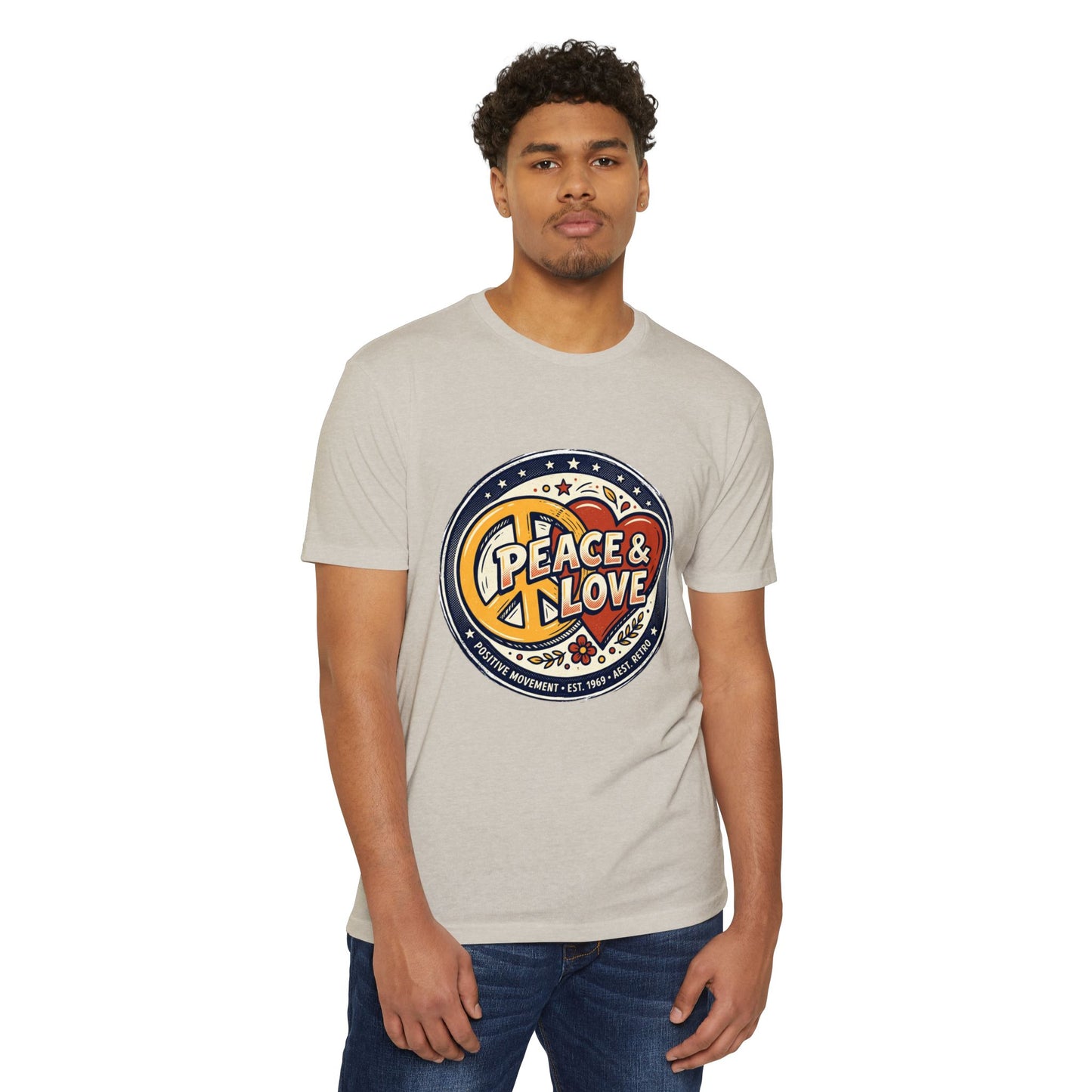 Peace & Love Retro Peace Sign T-Shirt