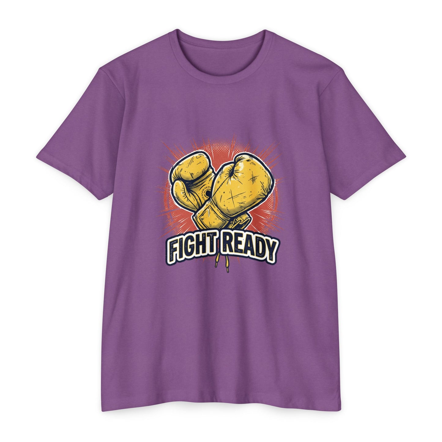 Fight Ready Boxing T-Shirt — Vintage Yellow Gloves Graphic Tee