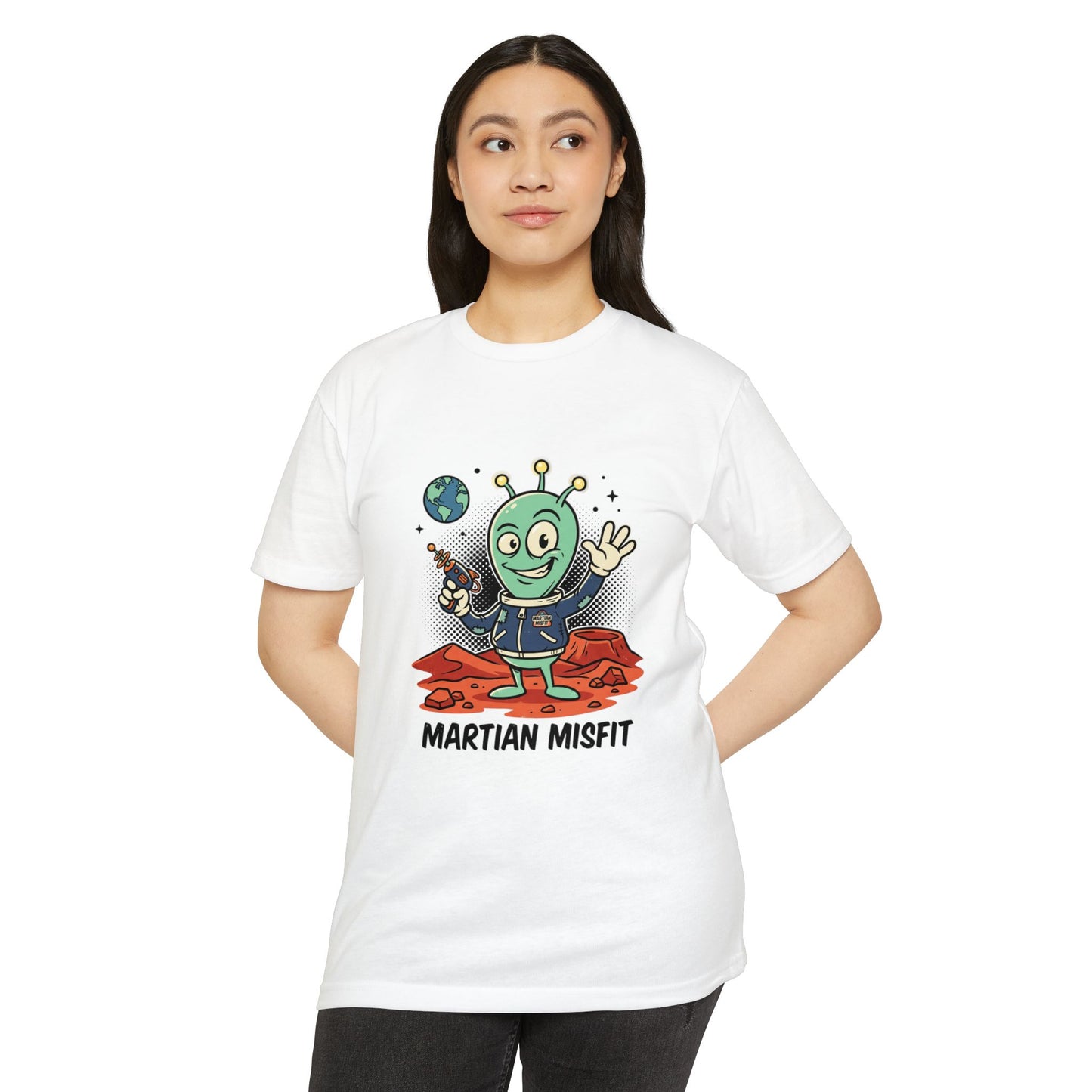 Martian Misfit Retro Alien T-Shirt — Cute Space Graphic Tee