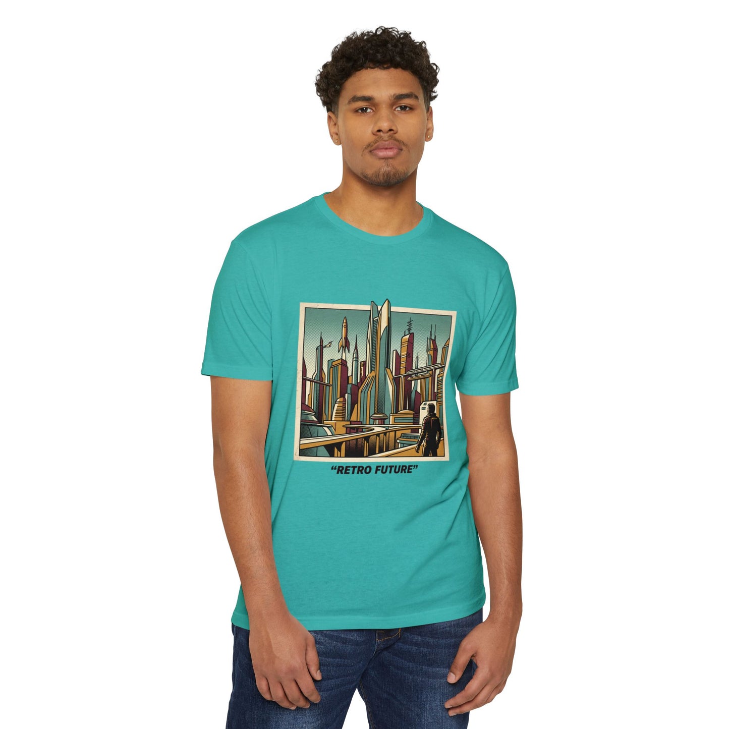 Retro Future Vintage Sci‑Fi City T‑Shirt