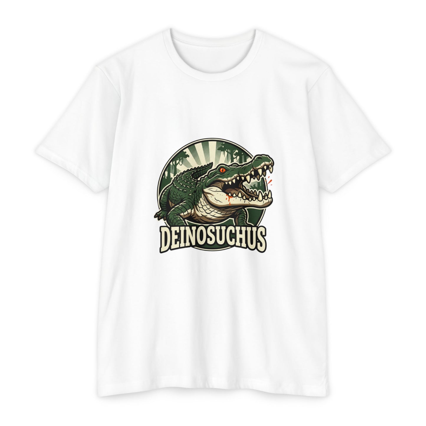 Deinosuchus Alligator Retro Fossil Graphic T-Shirt