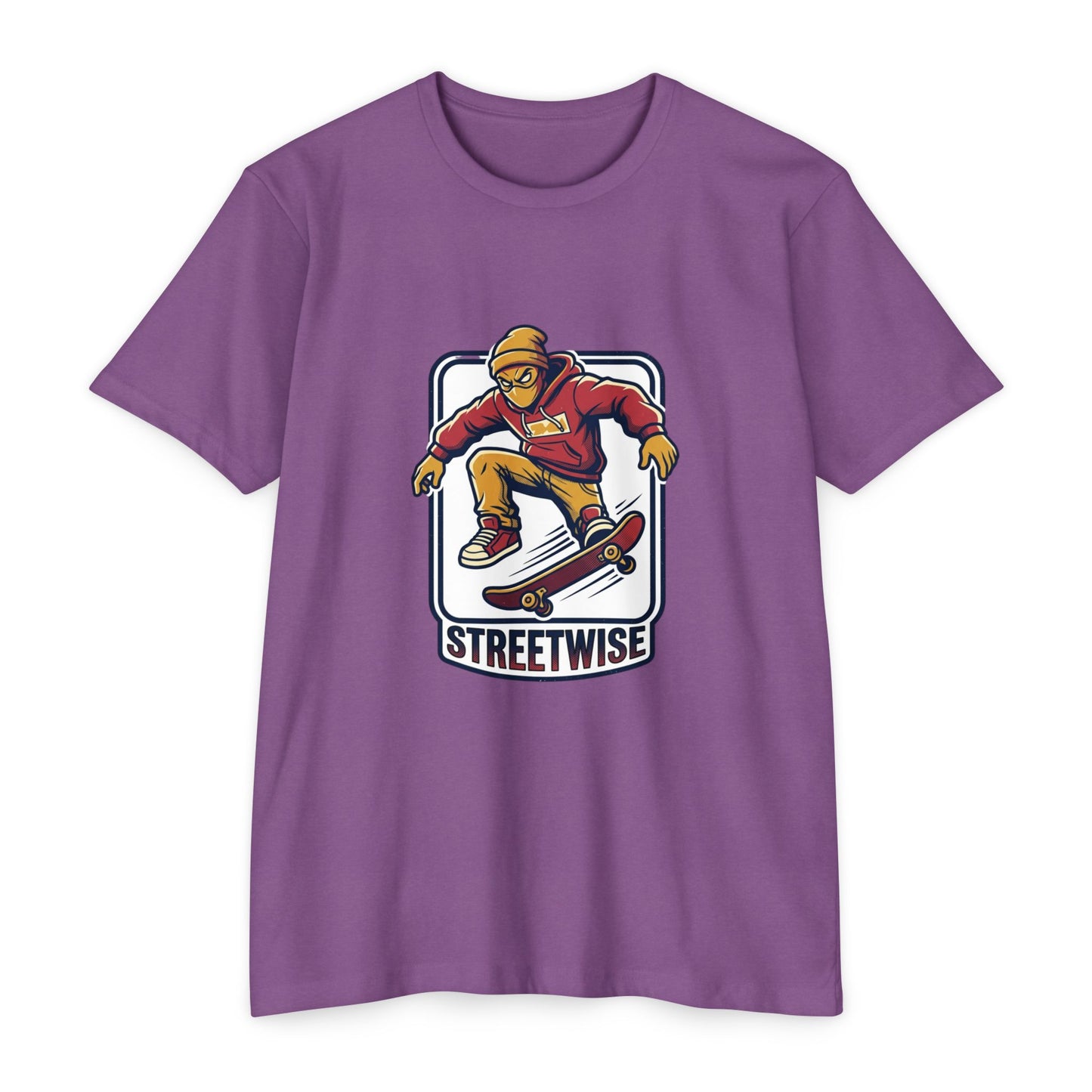 Retro Skateboarder Streetwise T‑Shirt — Vintage Skate Graphic Tee