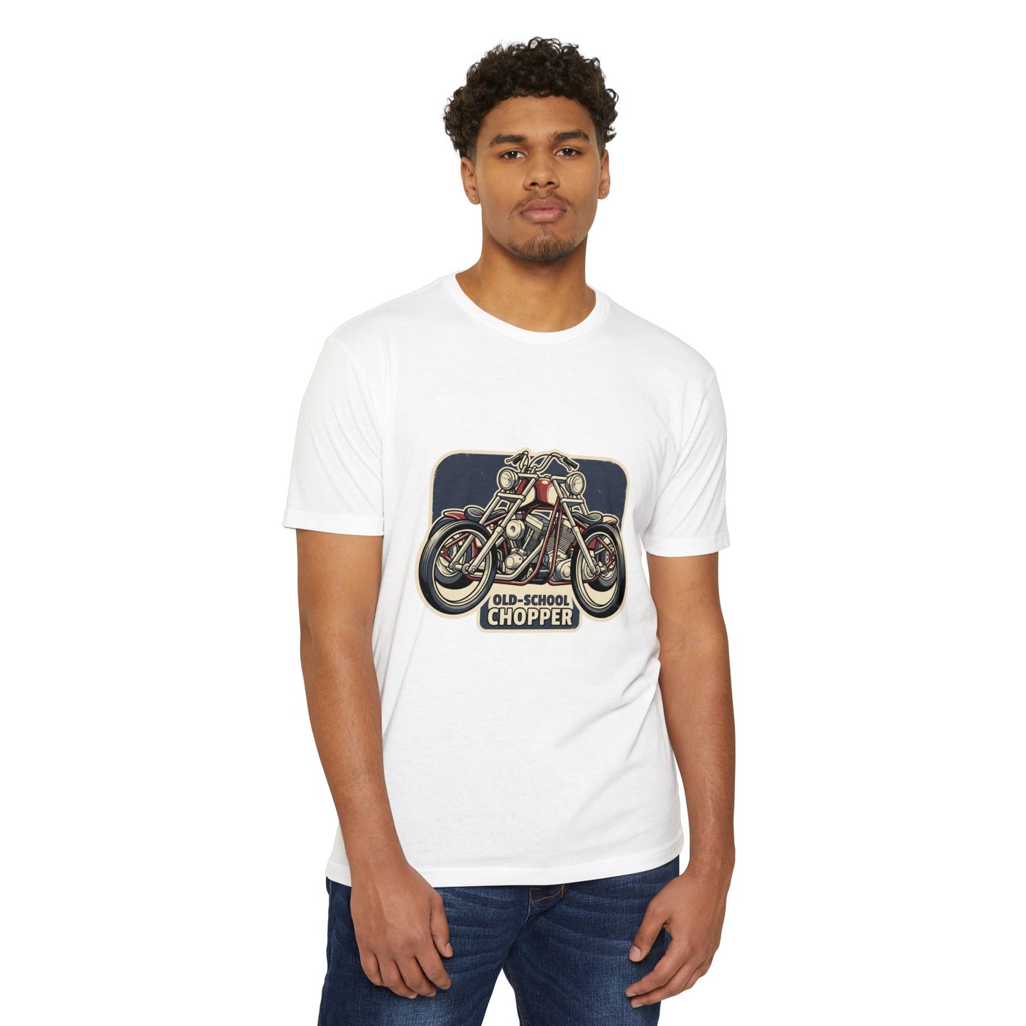 Old-School Chopper Motorcycle T-Shirt — Vintage Biker Tee