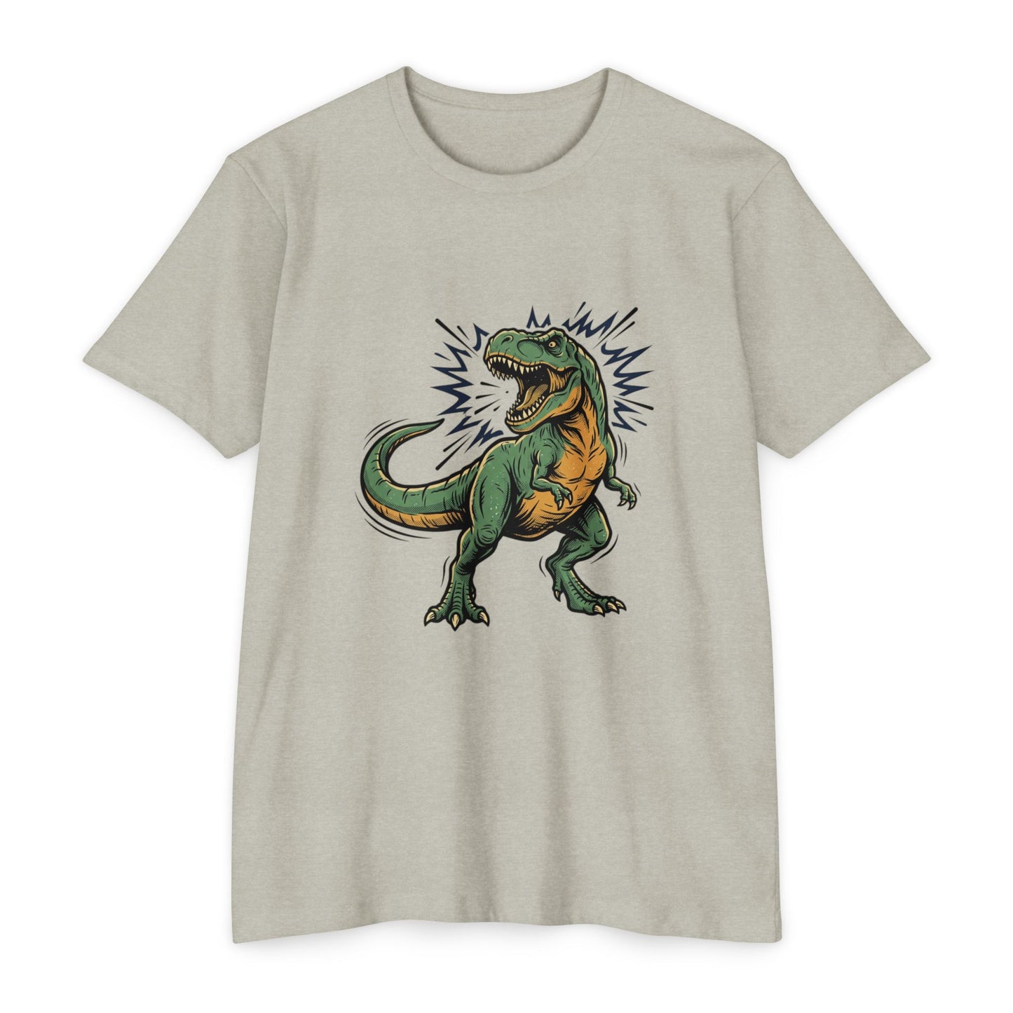 Camiseta — Camiseta retro con ilustración de T-Rex rugiendo