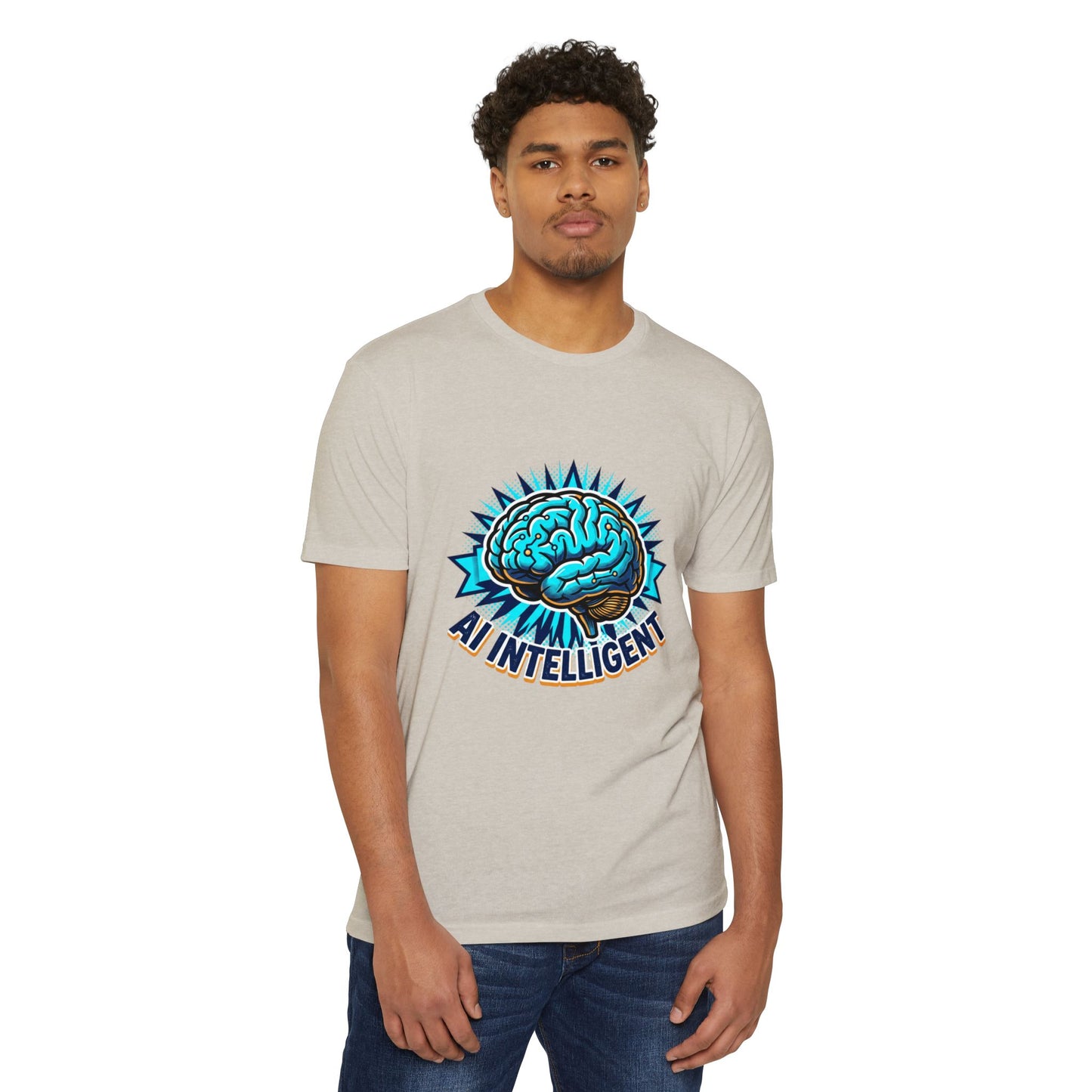 AI Intelligent Brain Graphic T-Shirt — Futuristic Tech Design for AI Enthusiasts