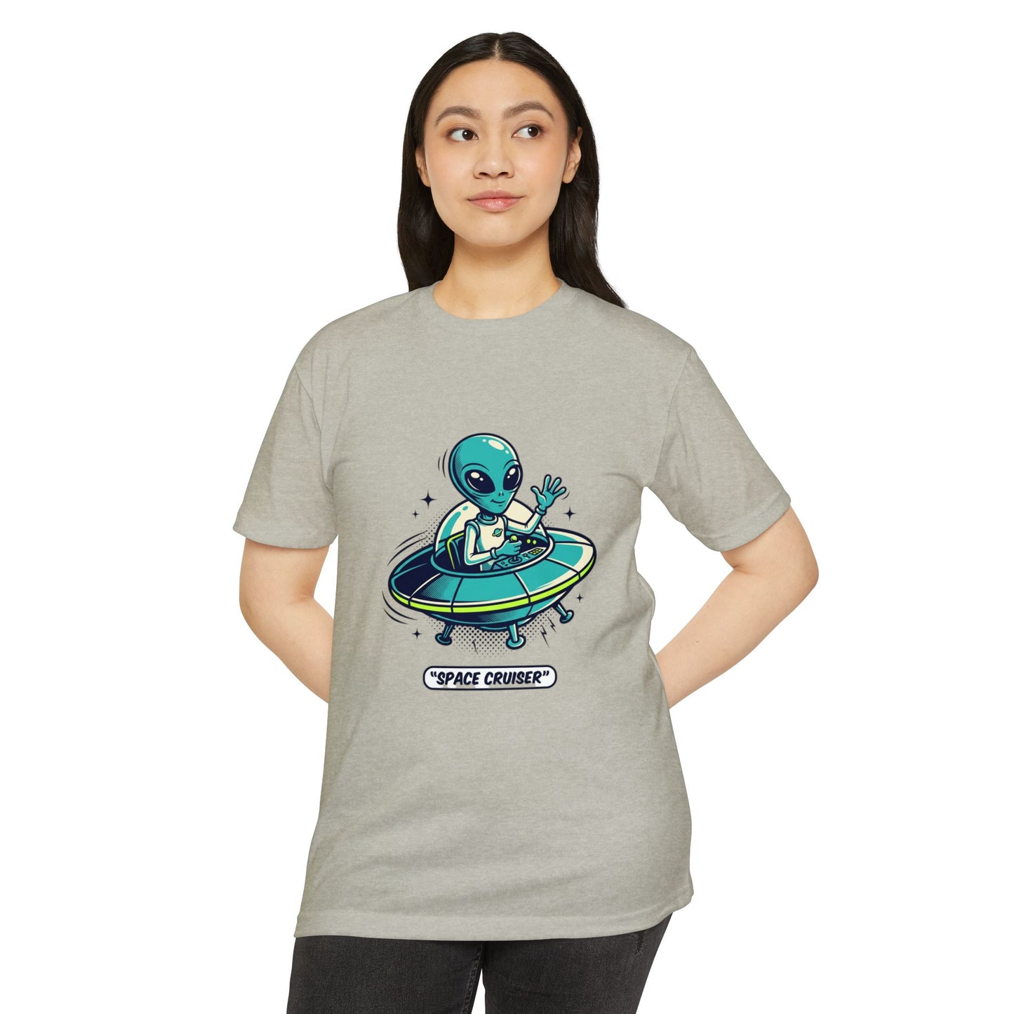 Space Cruiser Alien UFO T‑Shirt — Sci‑Fi Graphic Tee