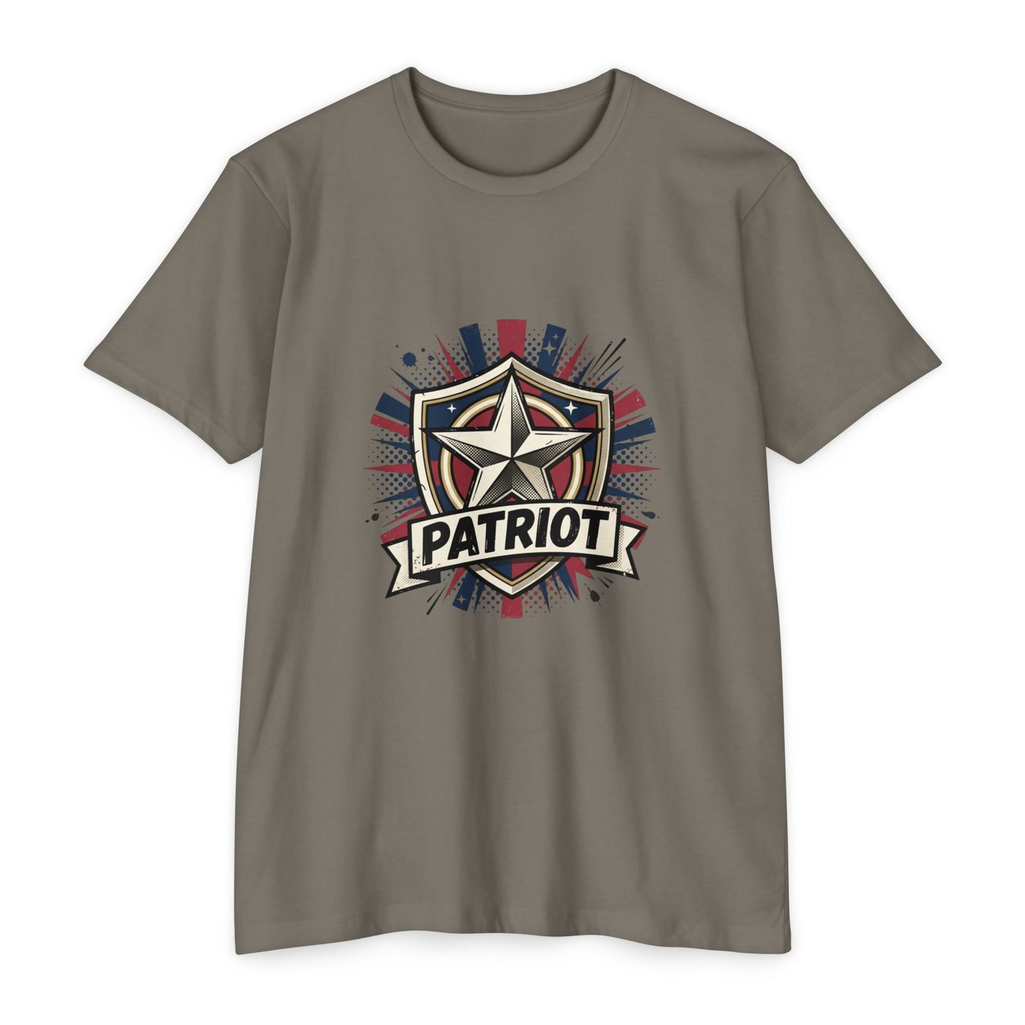 Patriot Shield T-Shirt — Vintage American Star Graphic Tee