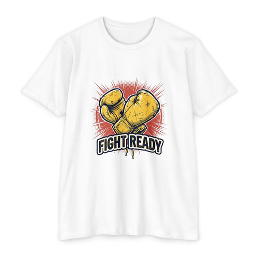 Fight Ready Boxing T-Shirt — Vintage Yellow Gloves Graphic Tee