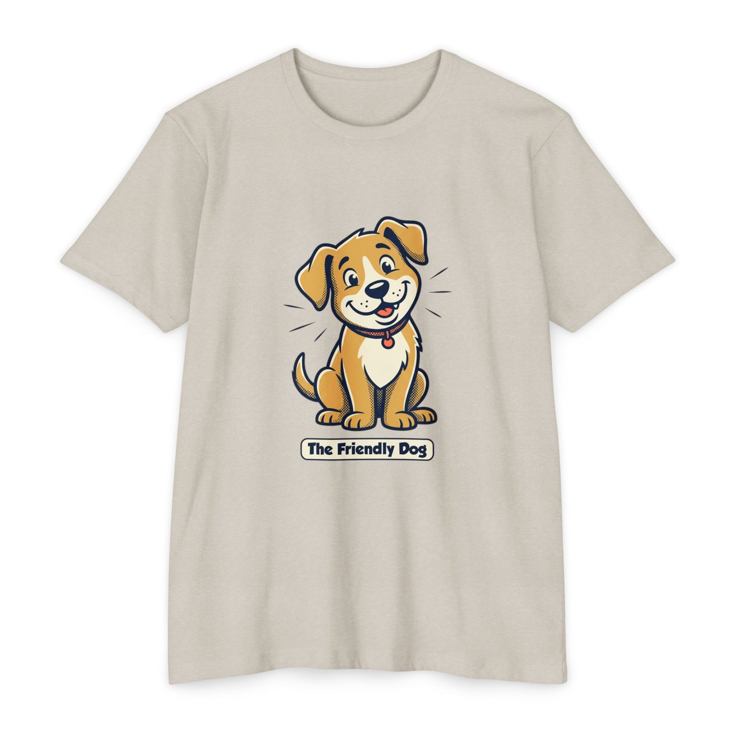 Friendly Dog T-Shirt – Cute Cartoon Puppy "The Friendly Dog" Tee