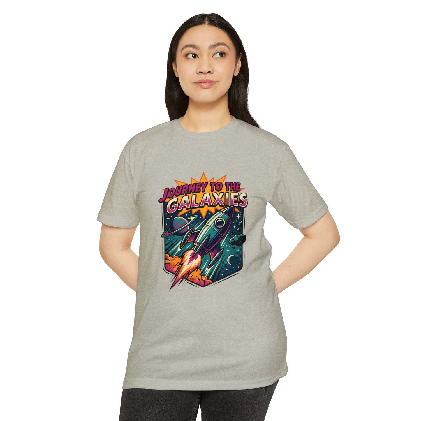Journey to the Galaxies T-Shirt — Retro Rocket Space Tee